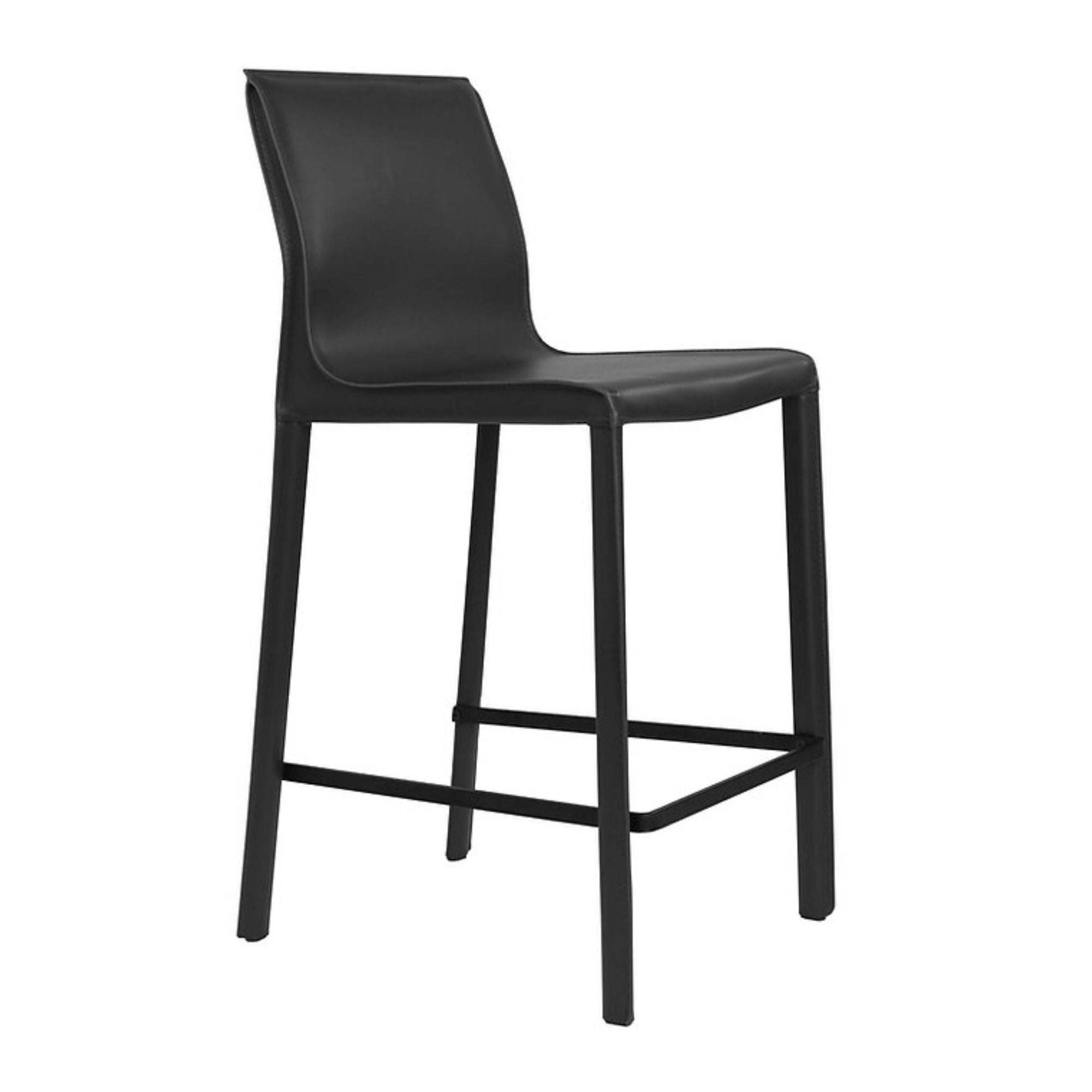 Tabourets de bar Stan noirs