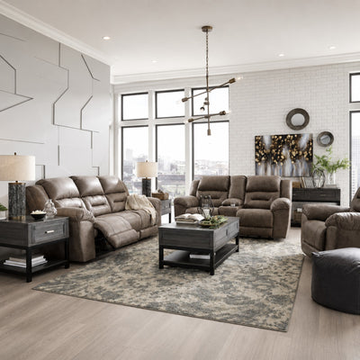 Stoneland Reclining Power Sofa Set in Fossil