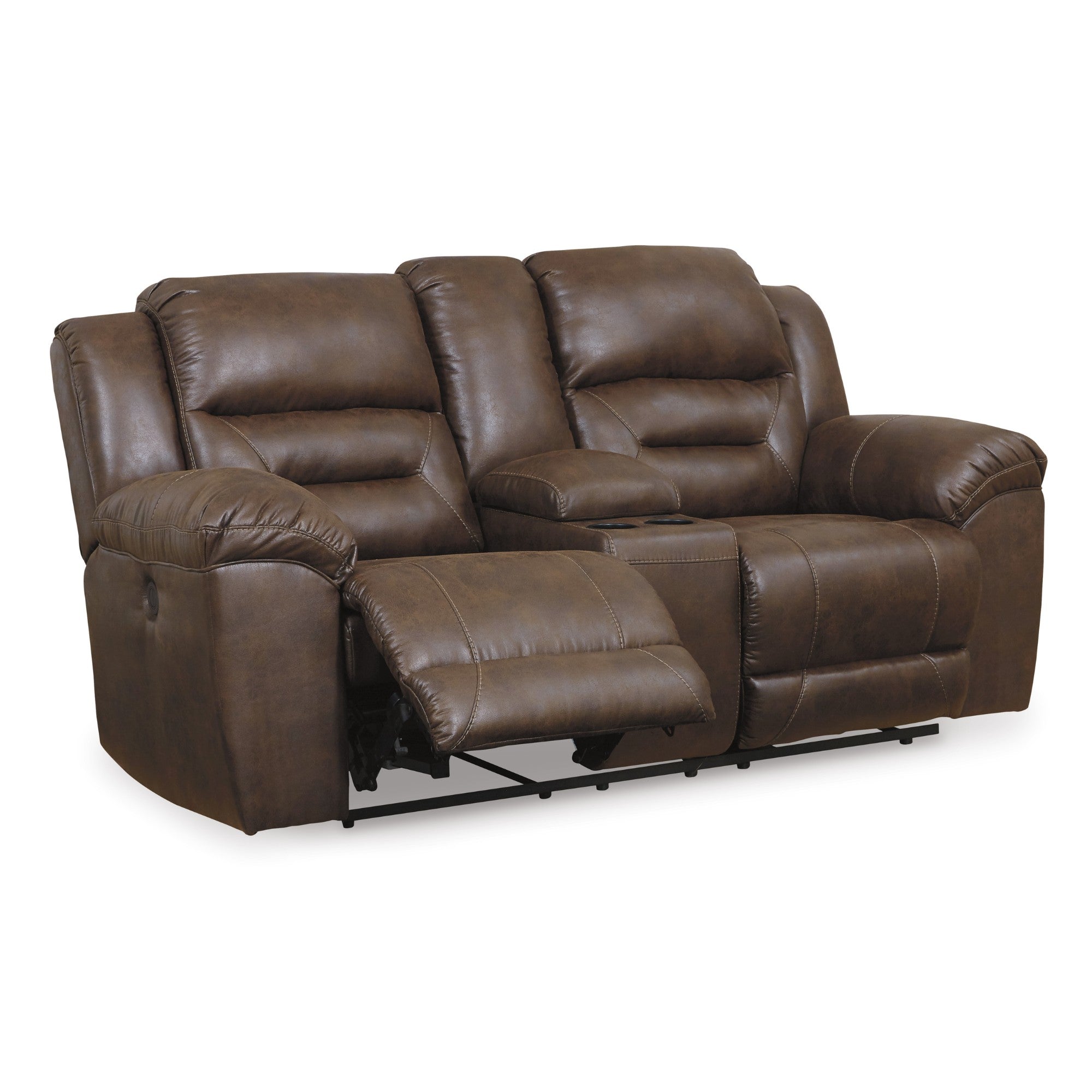 Stoneland Reclining Power Sofa Set in Chocolate