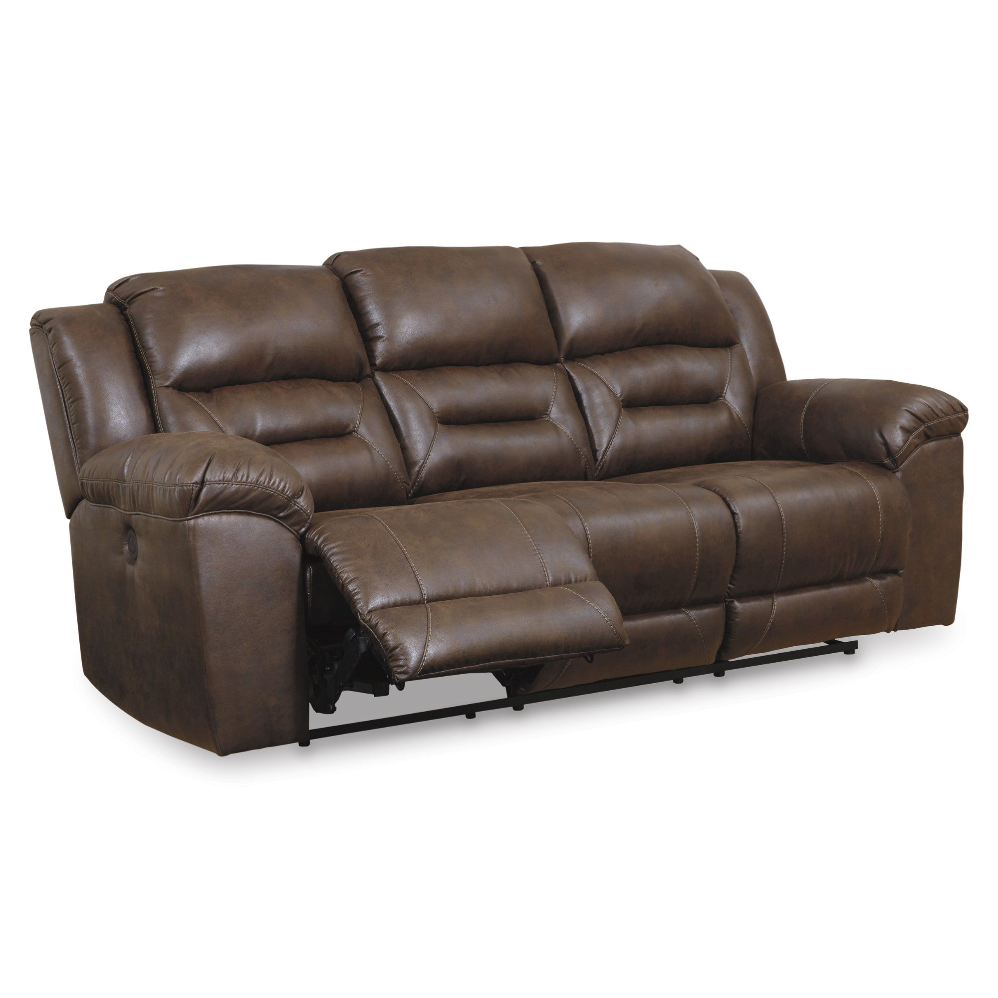 Stoneland Reclining Power Sofa Set in Chocolate