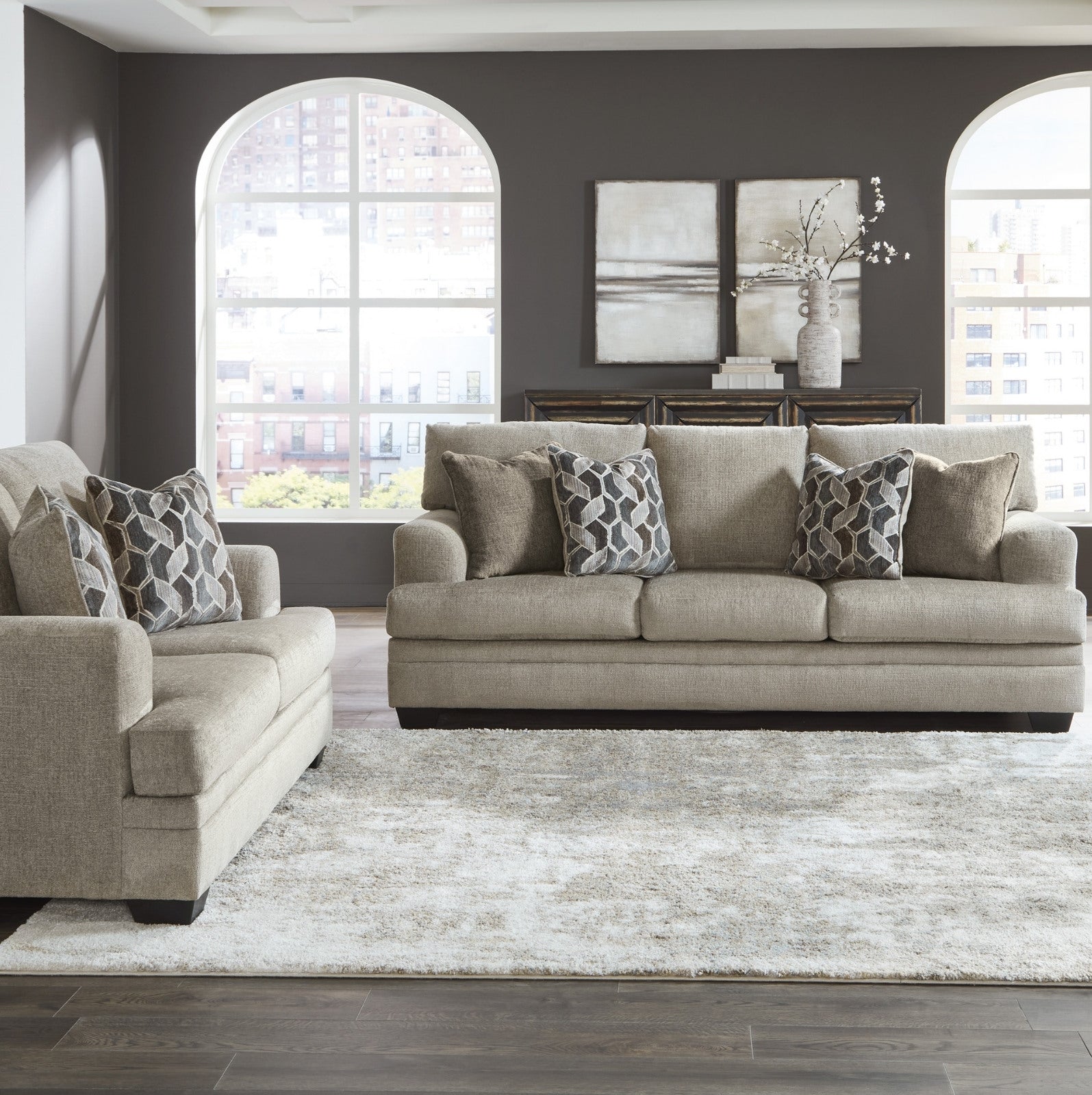 Stonemeade 3-Seat Sofa Taupe