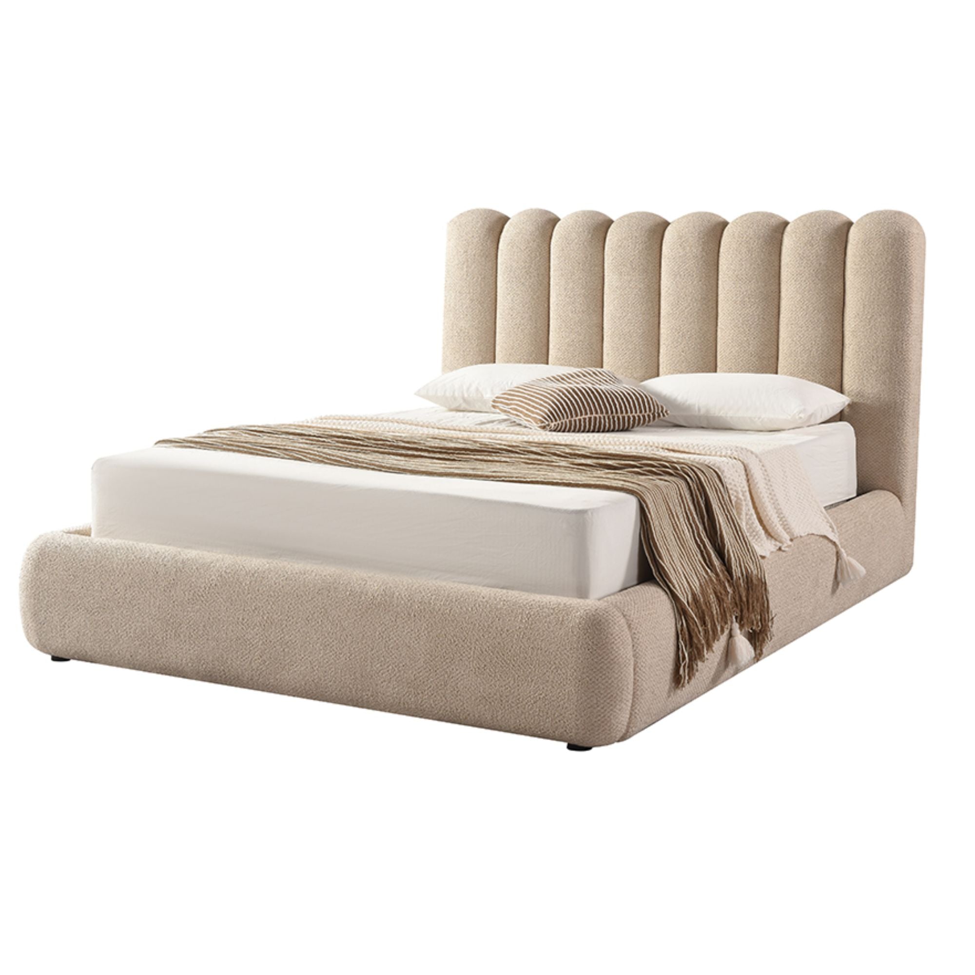 Siena Collection Upholstered Lift-up Storage Platform Bed | CastleUp Experience Centre Online Furniture