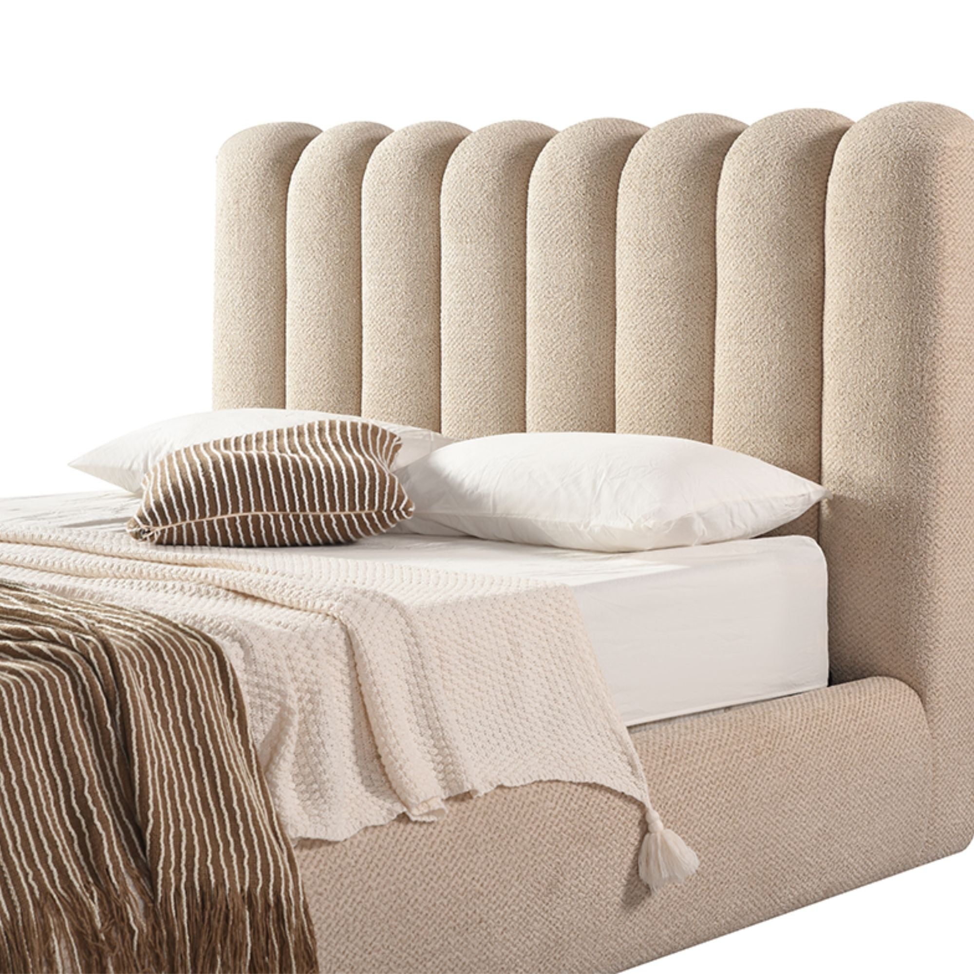 Siena Collection Upholstered Lift-up Storage Platform Bed | CastleUp Experience Centre Online Furniture