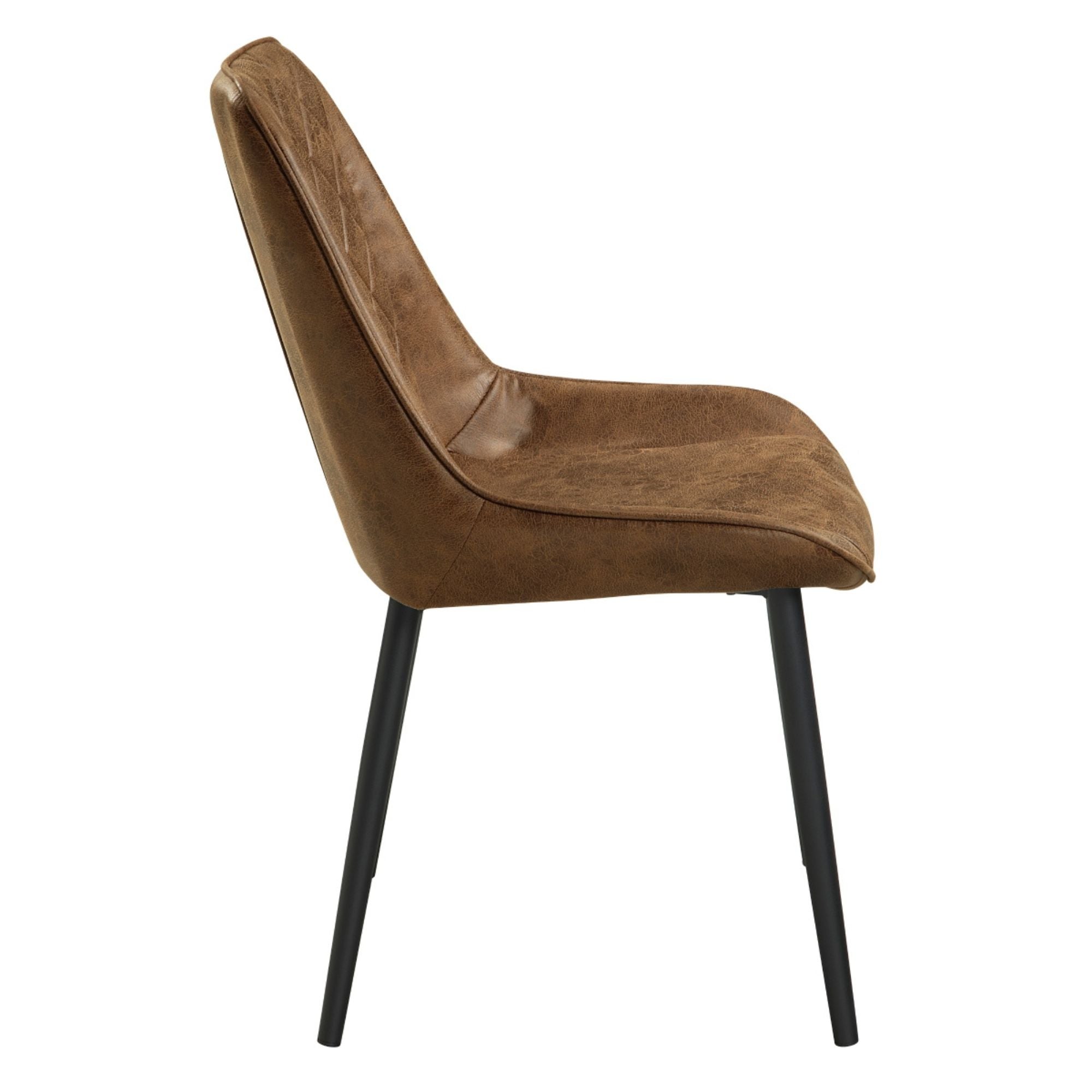MAZ Strata dining chair with a modern design, featuring a sleek wooden frame and comfortable upholstered seat.