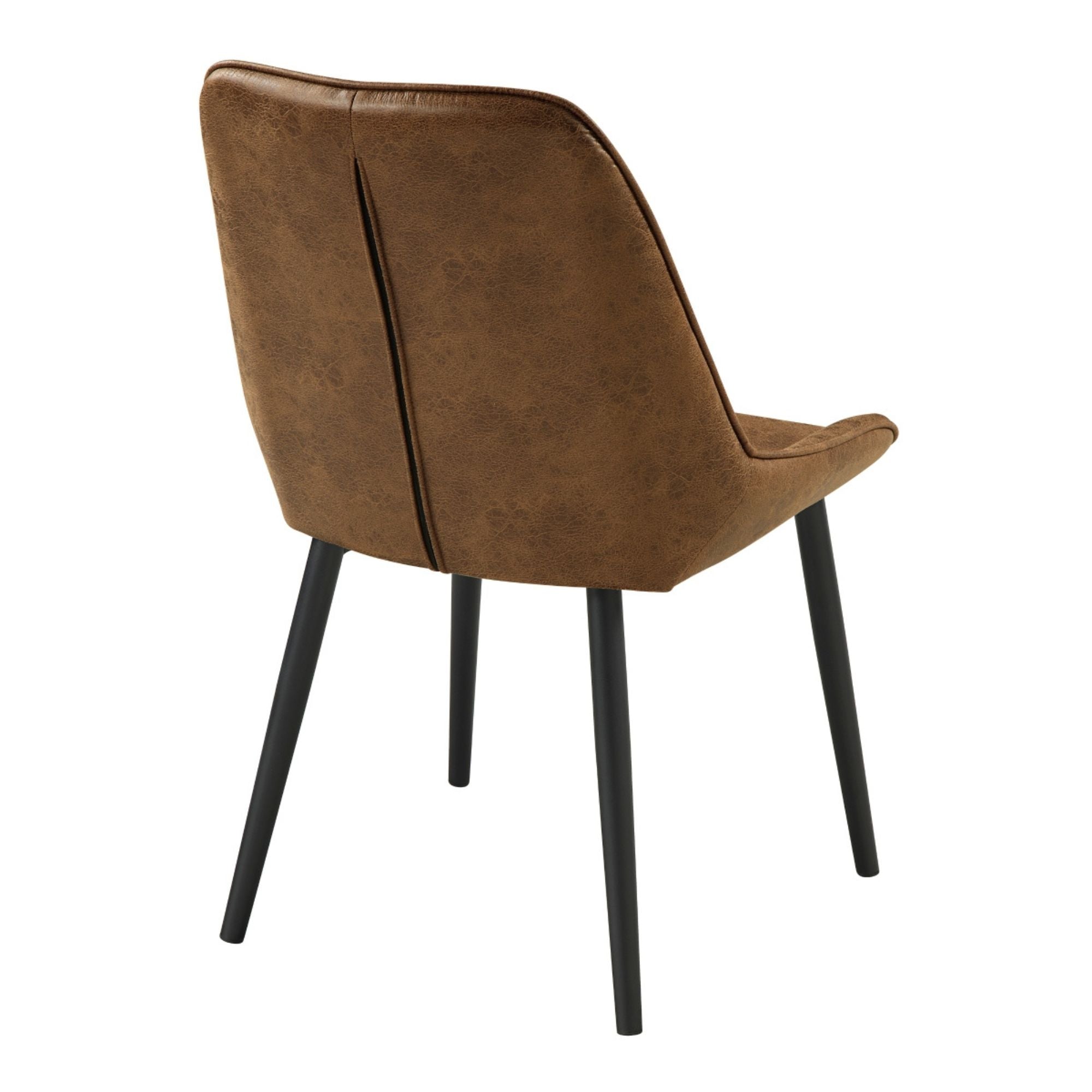 MAZ Strata dining chair with sleek design and wooden legs, showcasing a modern, comfortable seating option for dining rooms.