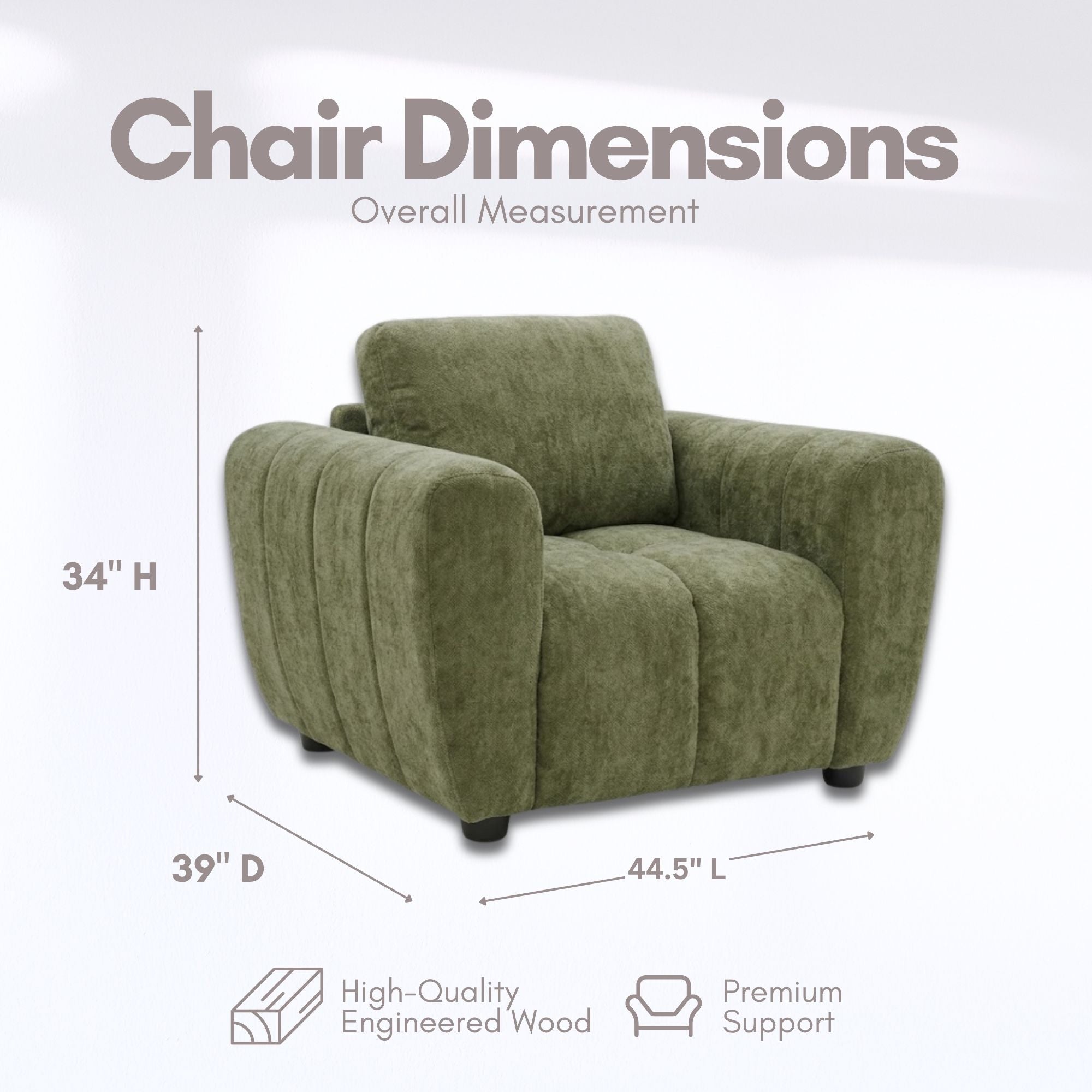 Canadian-made Stratford Modern Sofa Chair