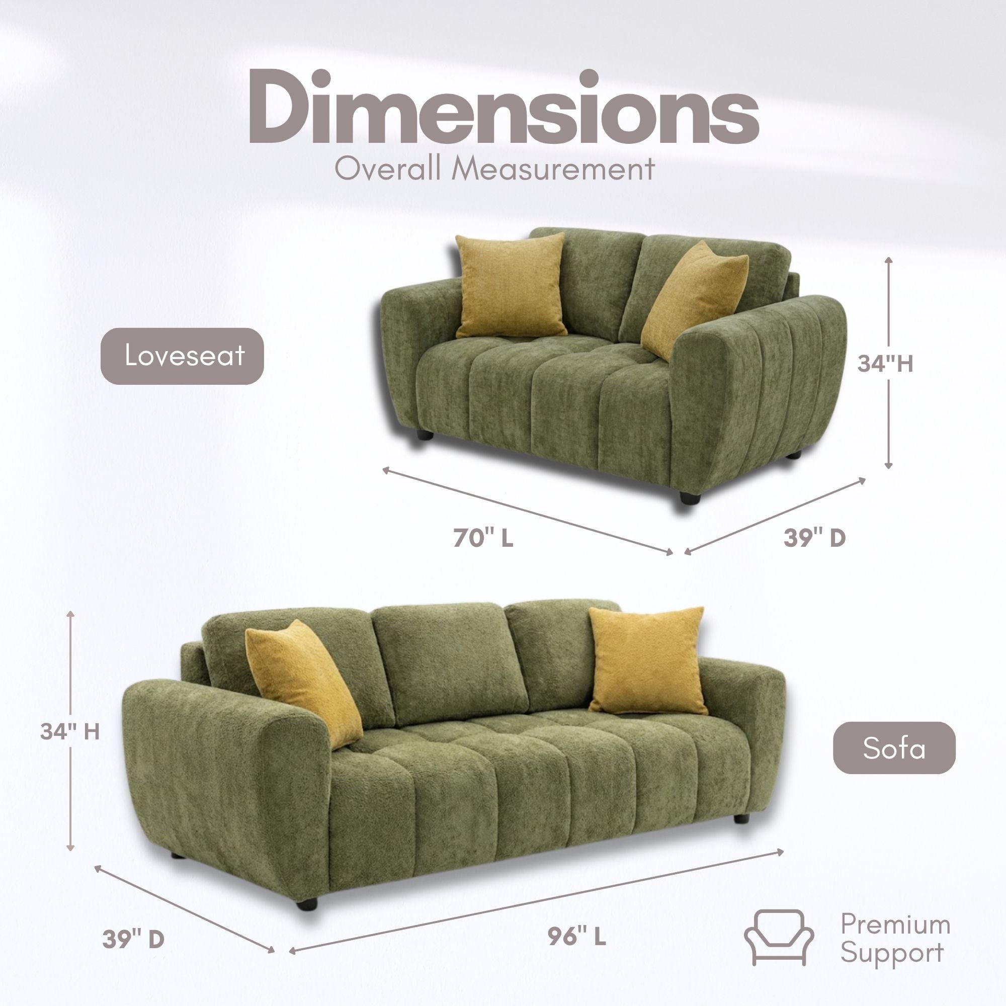 Canadian-made Stratford Modern Loveseat
