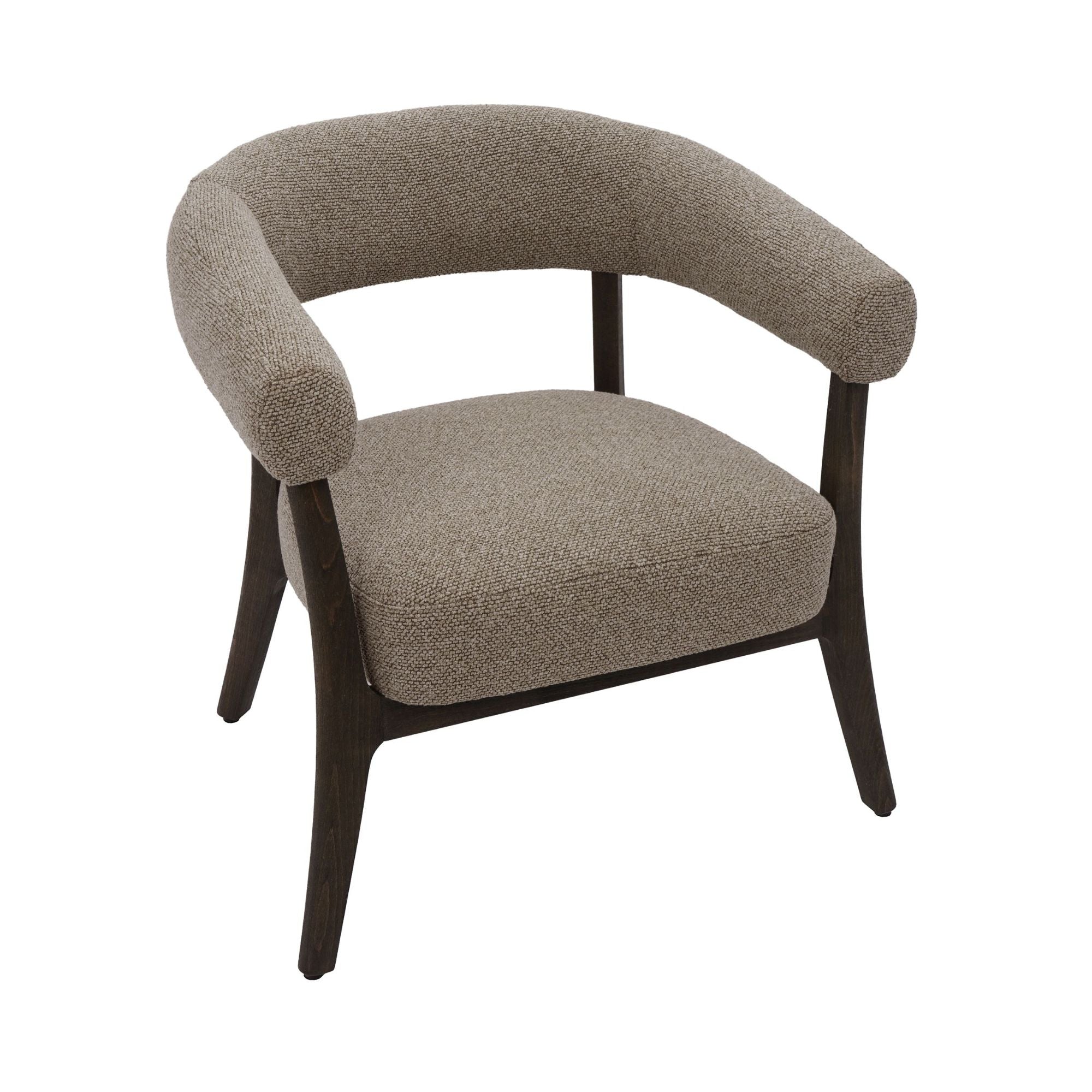 Surin Accent Chair in Brown and Walnut