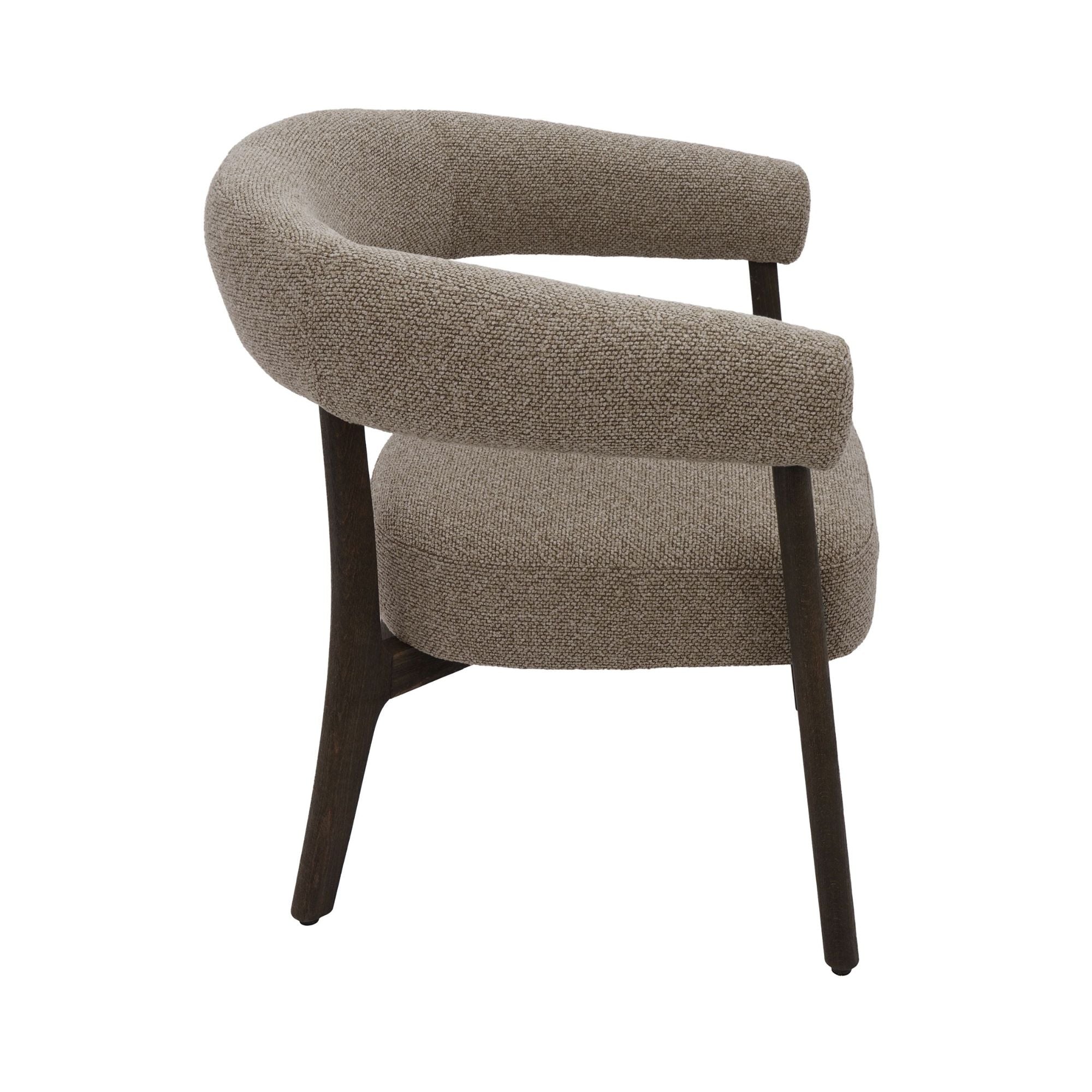 Surin Accent Chair in Brown and Walnut