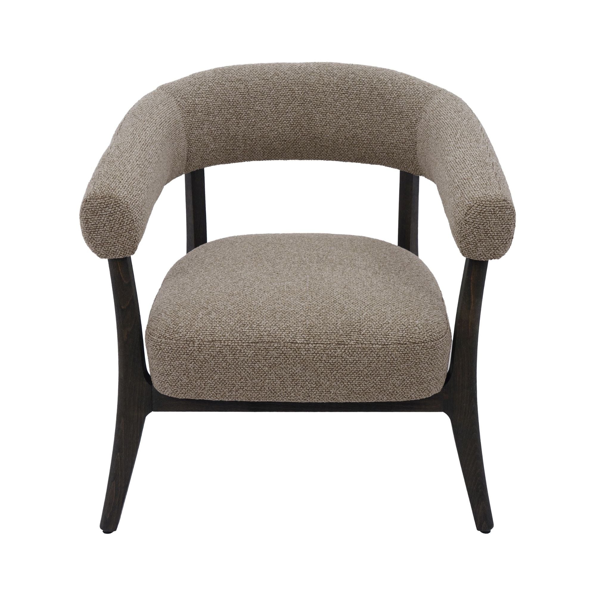 Surin Accent Chair in Brown and Walnut