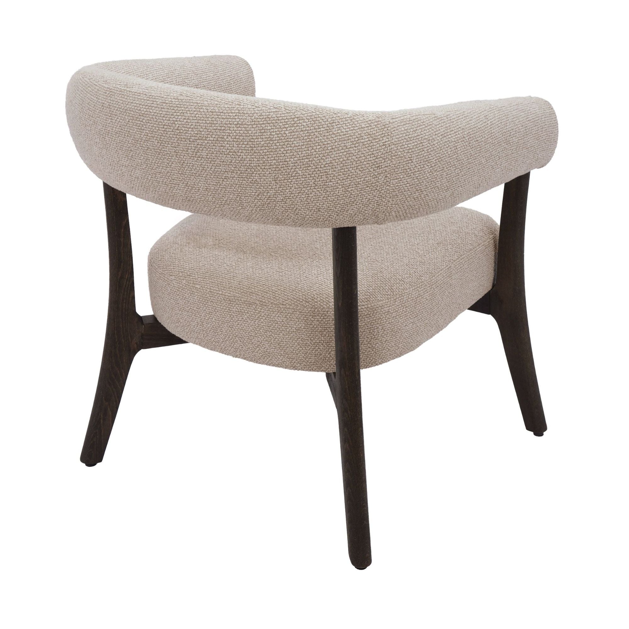 Surin Accent Chair in Oat and Walnut