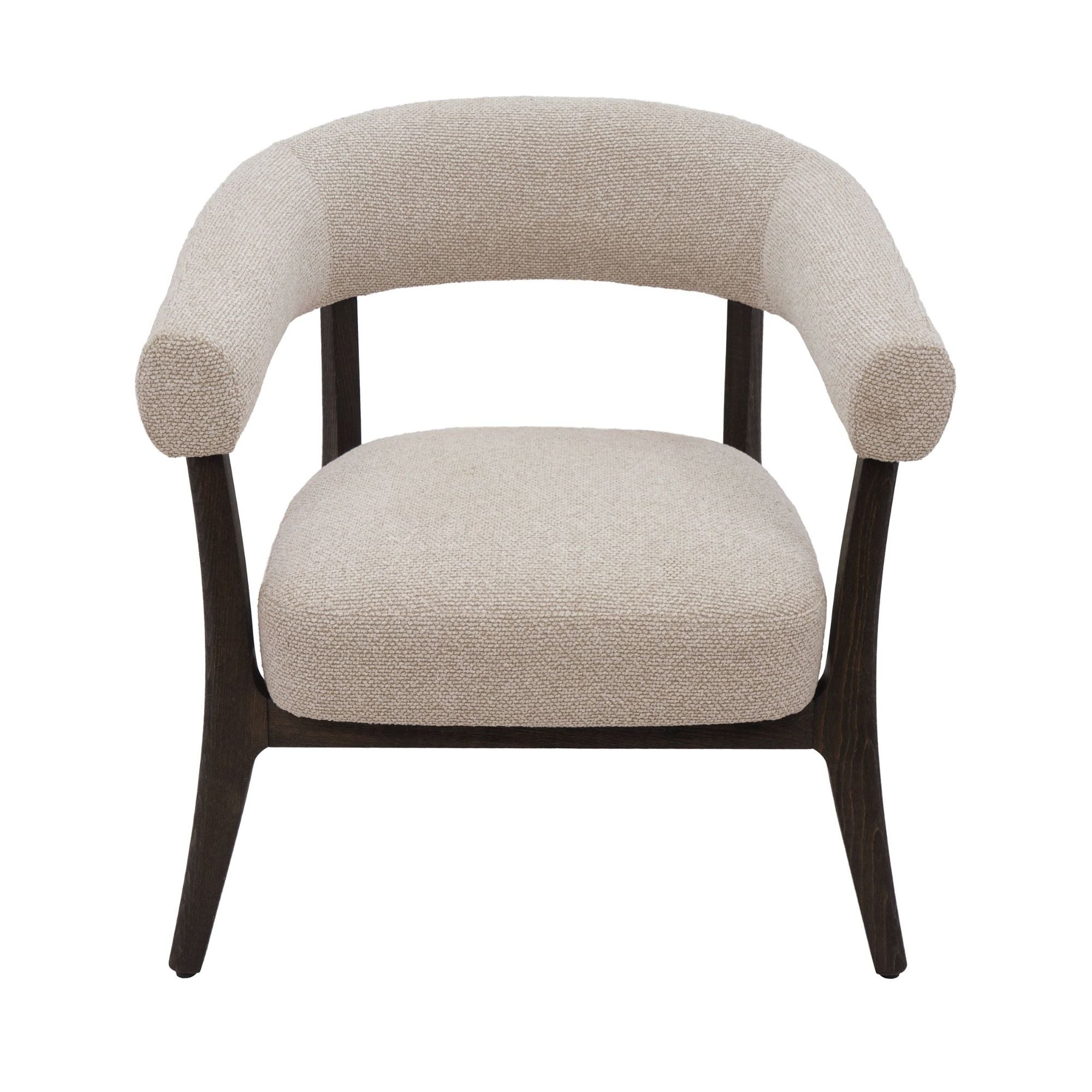 Surin Accent Chair in Oat and Walnut
