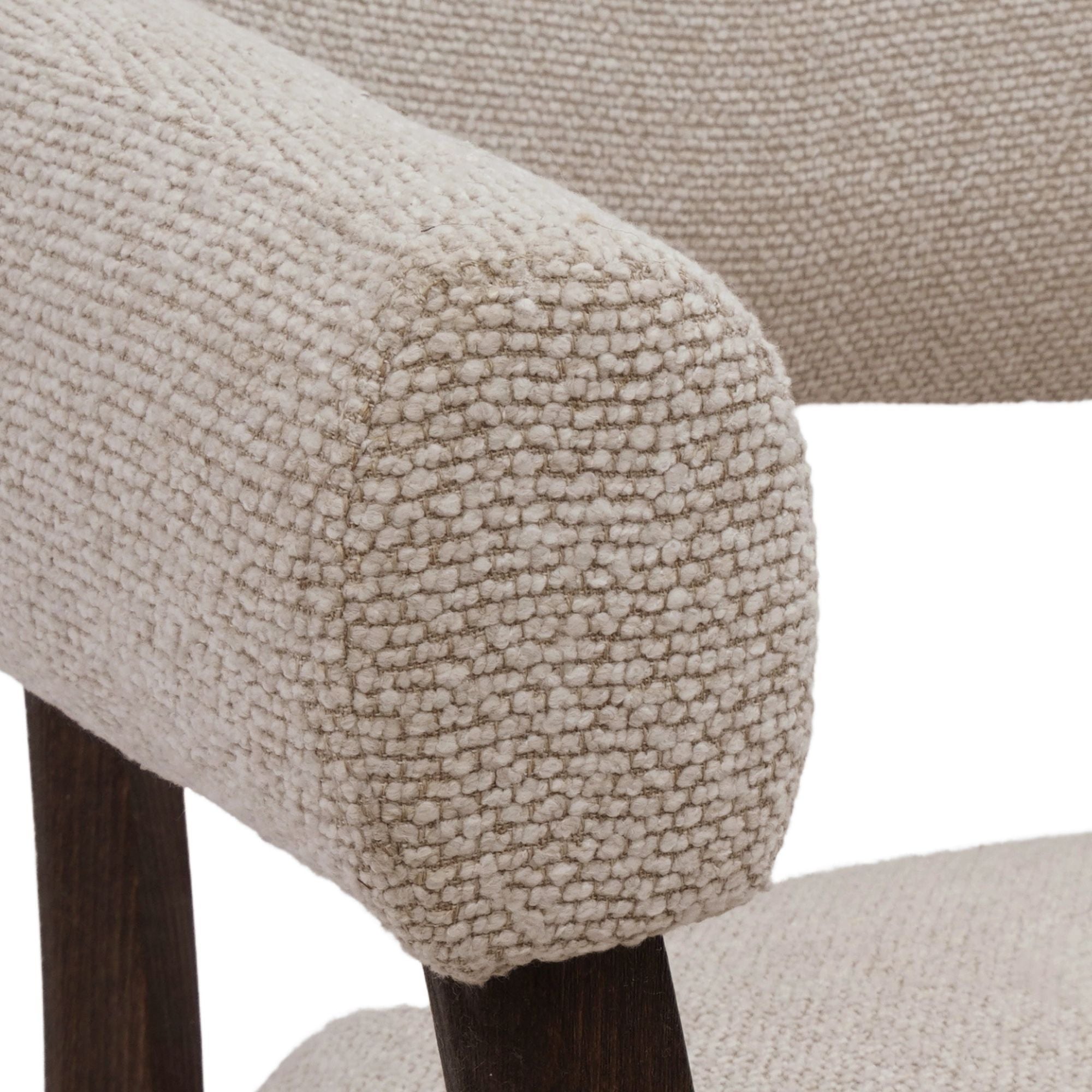 Surin Accent Chair in Oat and Walnut