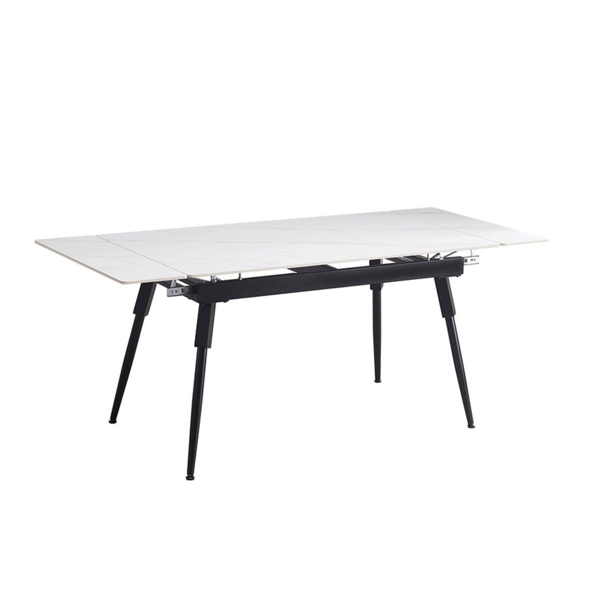 Modern White Marble Extension Dining Set | CastleUp Experience Centre