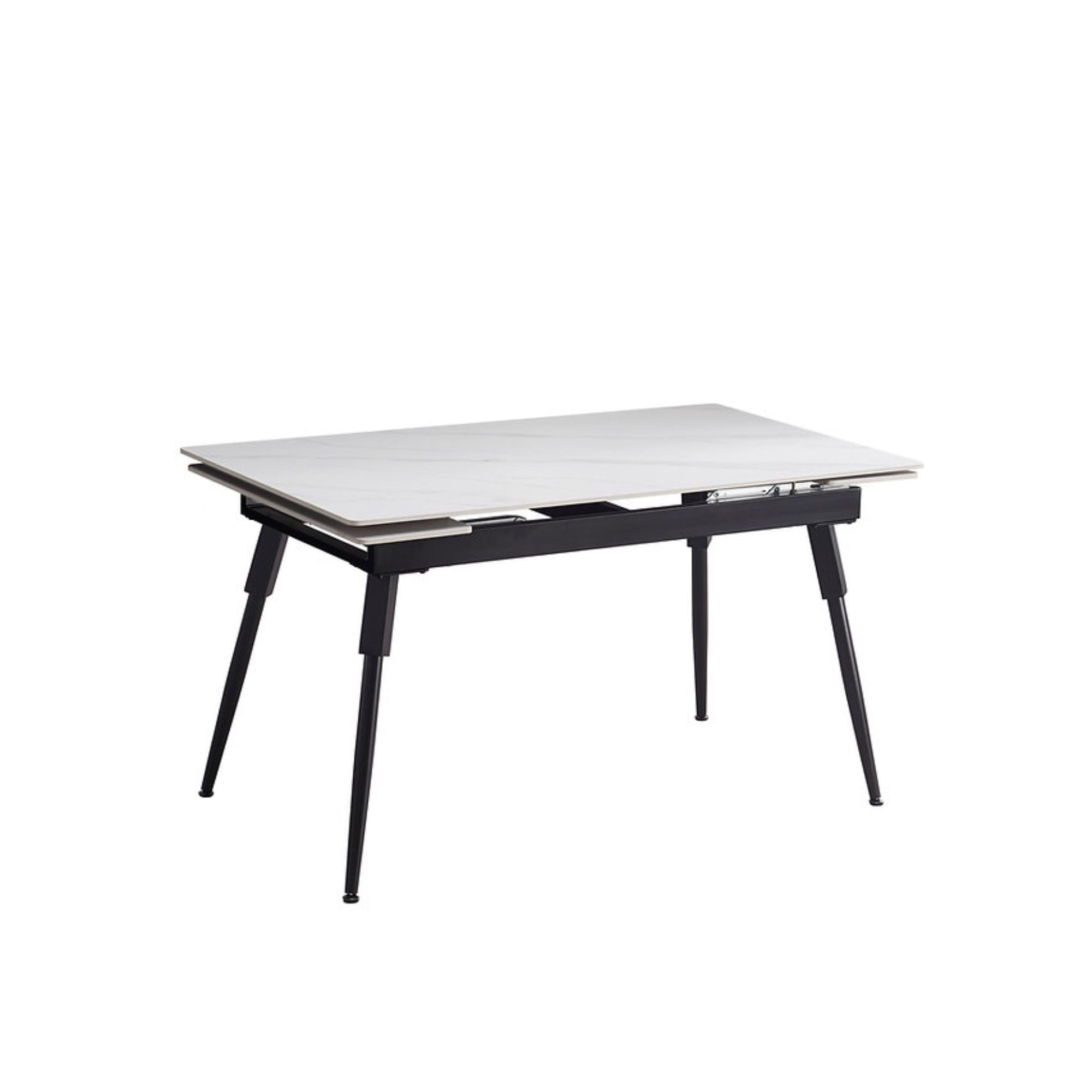 Modern White Marble Extension Dining Set | CastleUp Experience Centre