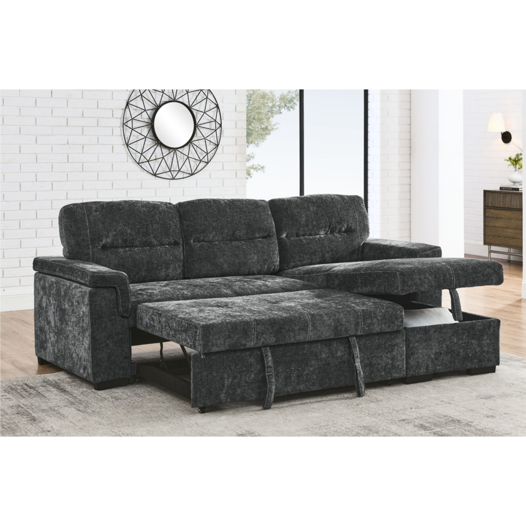 Arden Pull-out Storage Sectional Sleeper