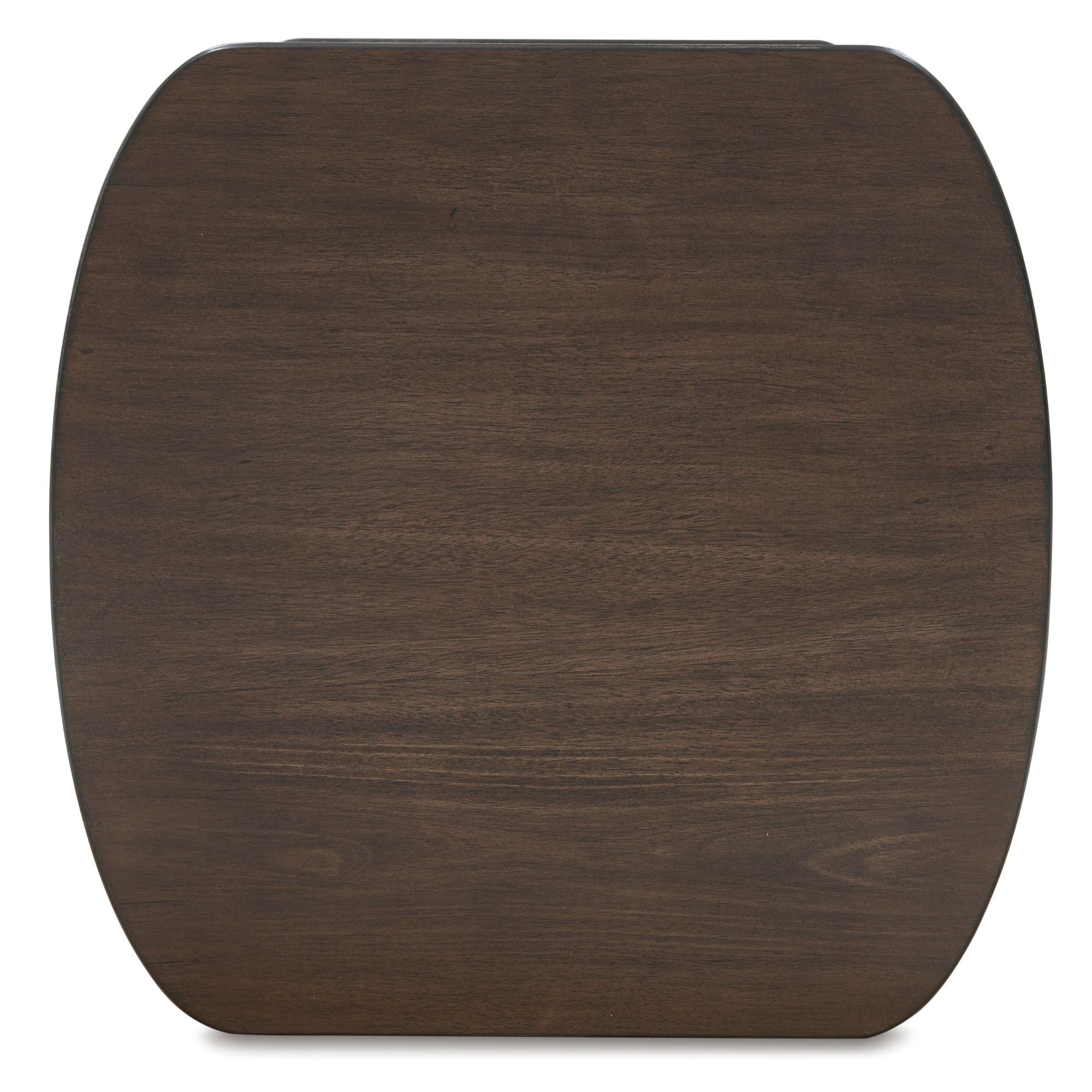 Square end table from the Korestone collection by Signature Design Ashley, featuring a sleek tabletop and modern design.