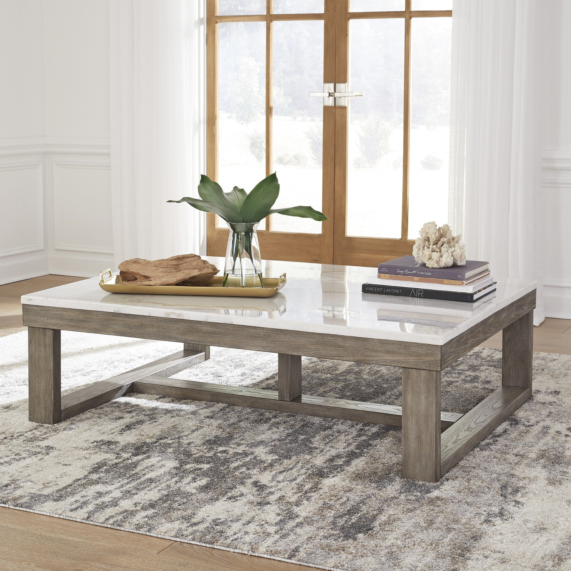 Ashley Loyaska Marble Cocktail Table