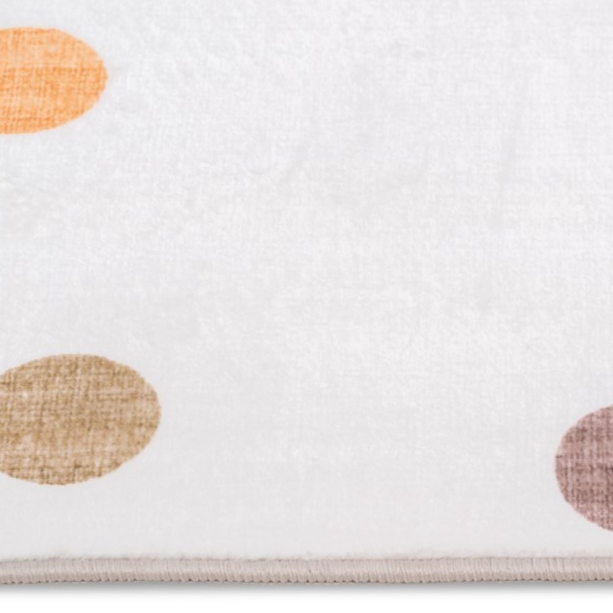 Colorful modern indoor area rug with dot pattern from Viana Inc's Dreamland Kids collection, suitable for children's rooms.