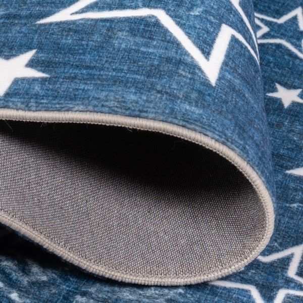 Viana Inc Dreamland Kids modern indoor area rug featuring a star design, perfect for children's bedrooms or playrooms.