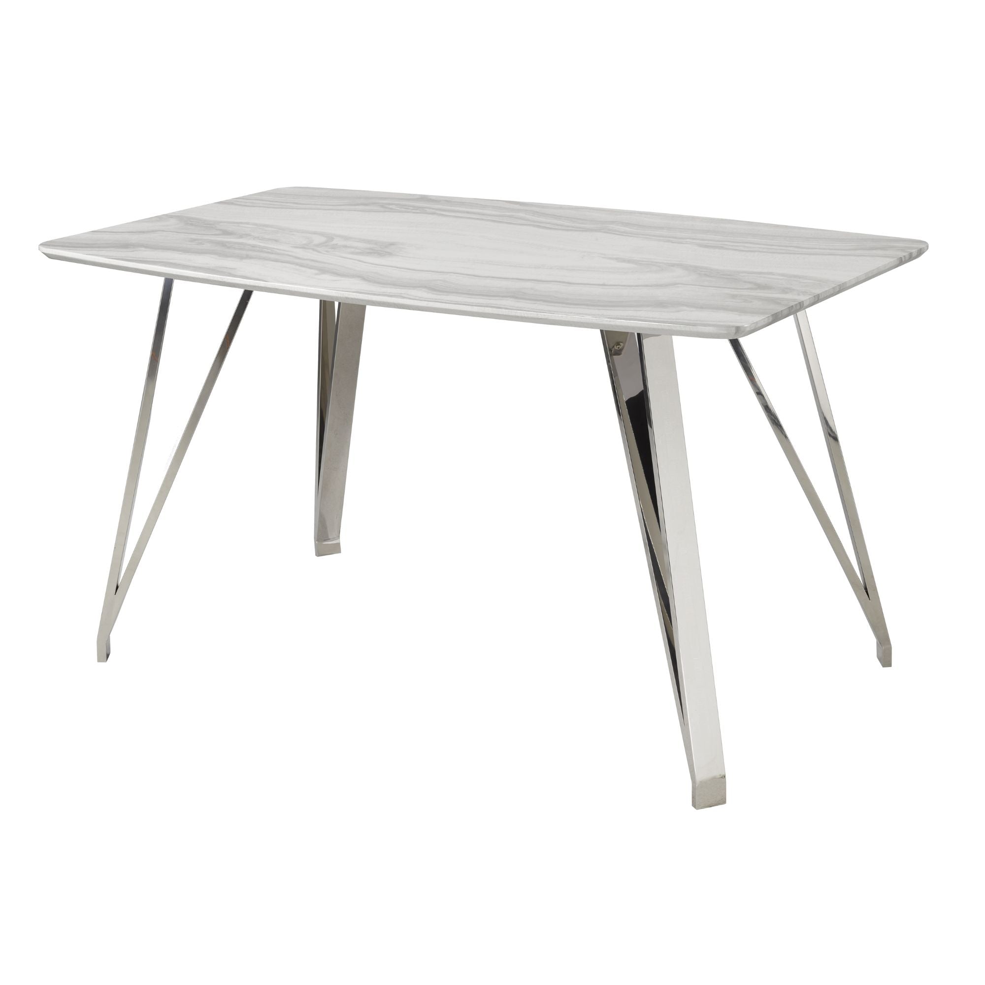 Modern Marble Look Counter-Height Dining Table