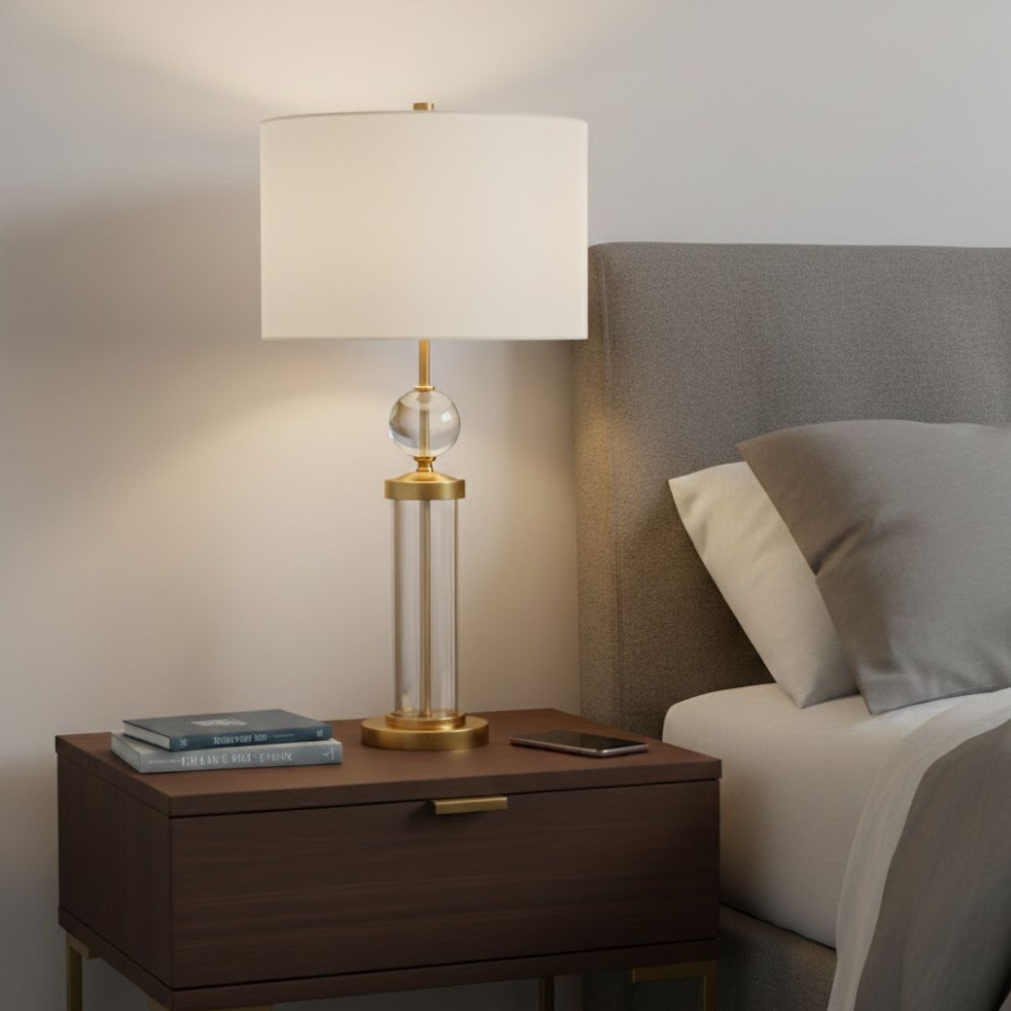 Antique Bronze & Crystal Table Lamp | CastleUp Experience Centre Online Furniture