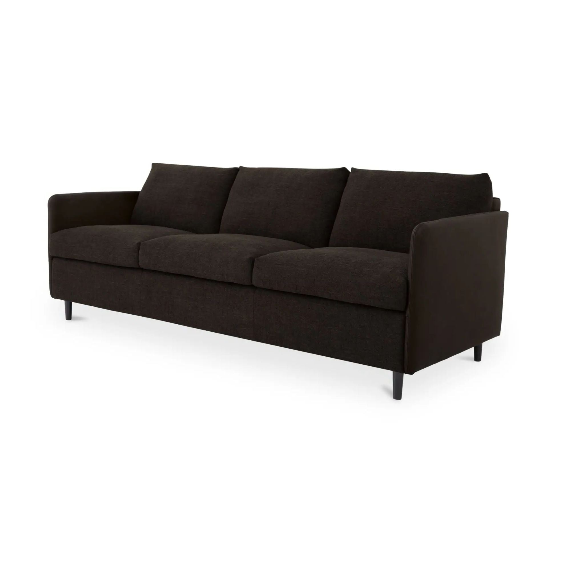 Moe's Home Teller Collection Sofa Warm Black | CastleUp Experience Centre Online Furniture