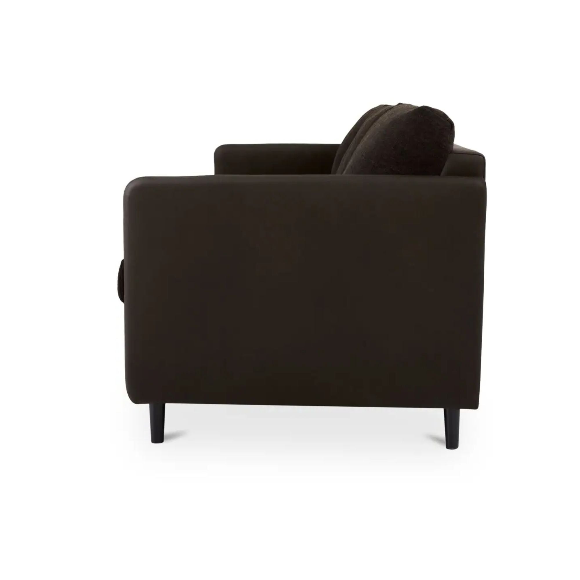 Moe's Home Teller Collection Sofa Warm Black | CastleUp Experience Centre Online Furniture