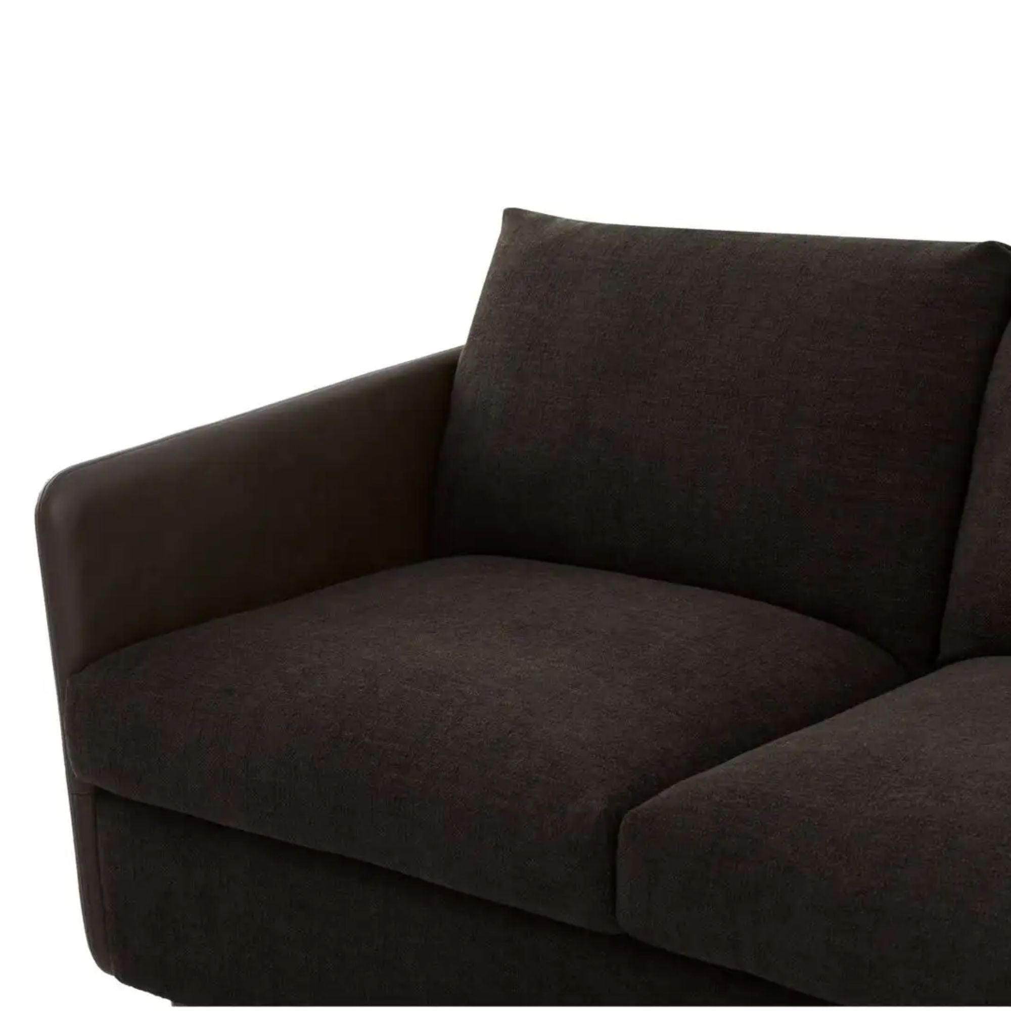 Moe's Home Teller Collection Sofa Warm Black | CastleUp Experience Centre Online Furniture