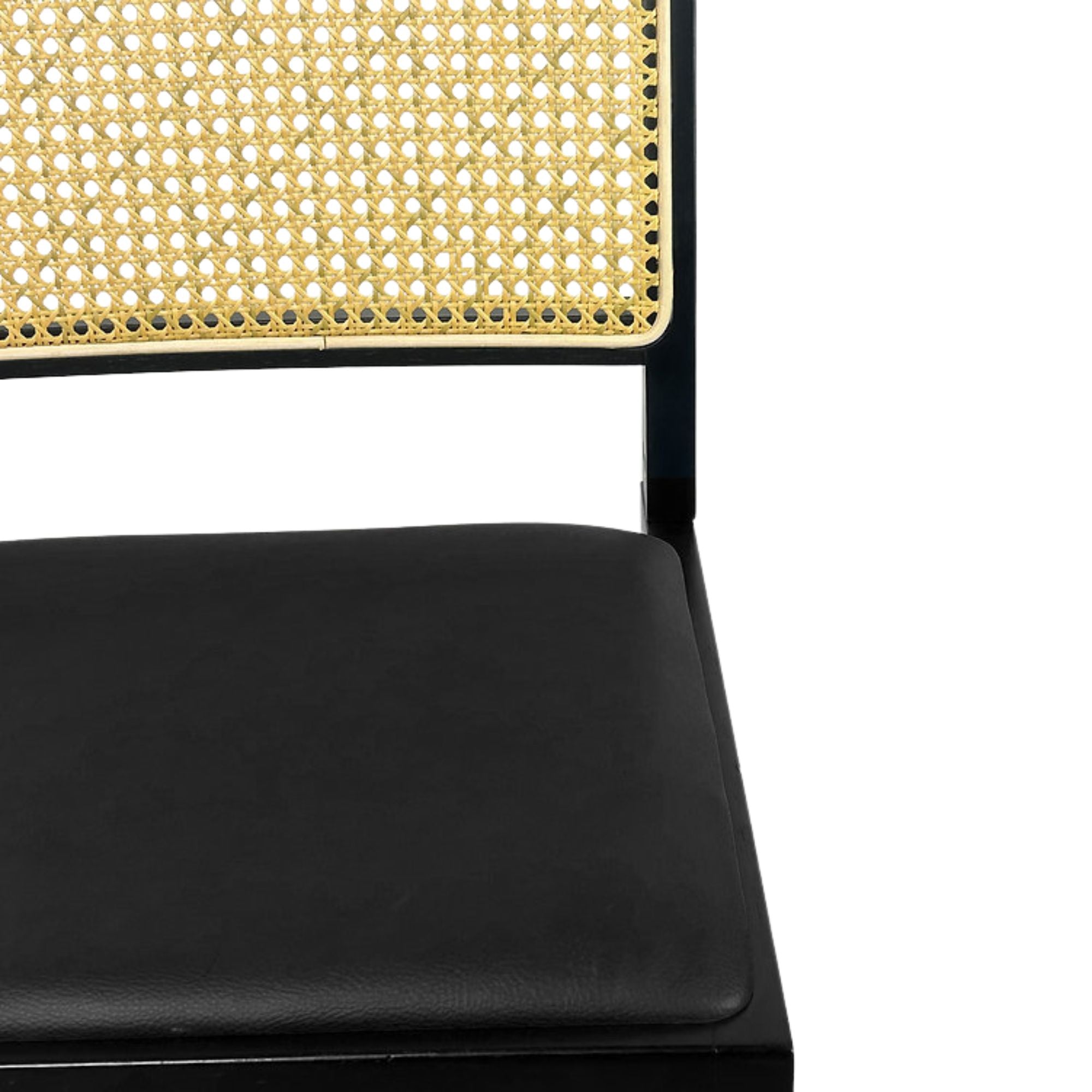 Set of two black Terra dining chairs by Elite Living with upholstered seats and sleek modern design.