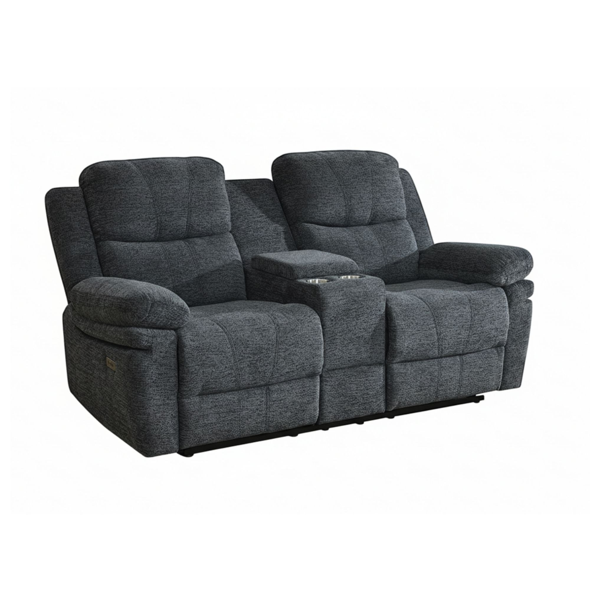 Thea Power Recliner Loveseat in Dark Grey | CastleUp Experience Centre Online Furniture