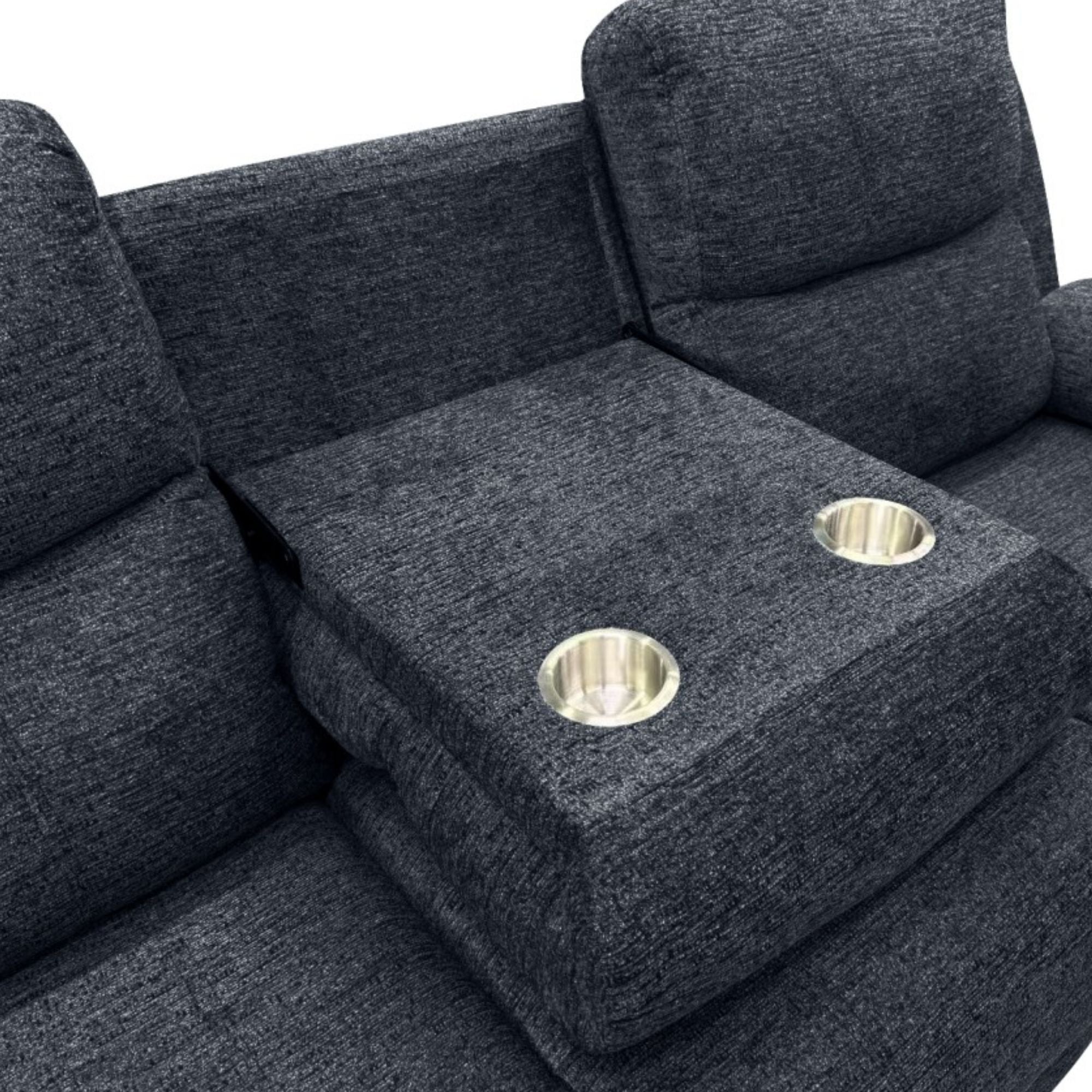 Thea Power Recliner Sofa in Dark Grey | CastleUp Experience Centre Online Furniture
