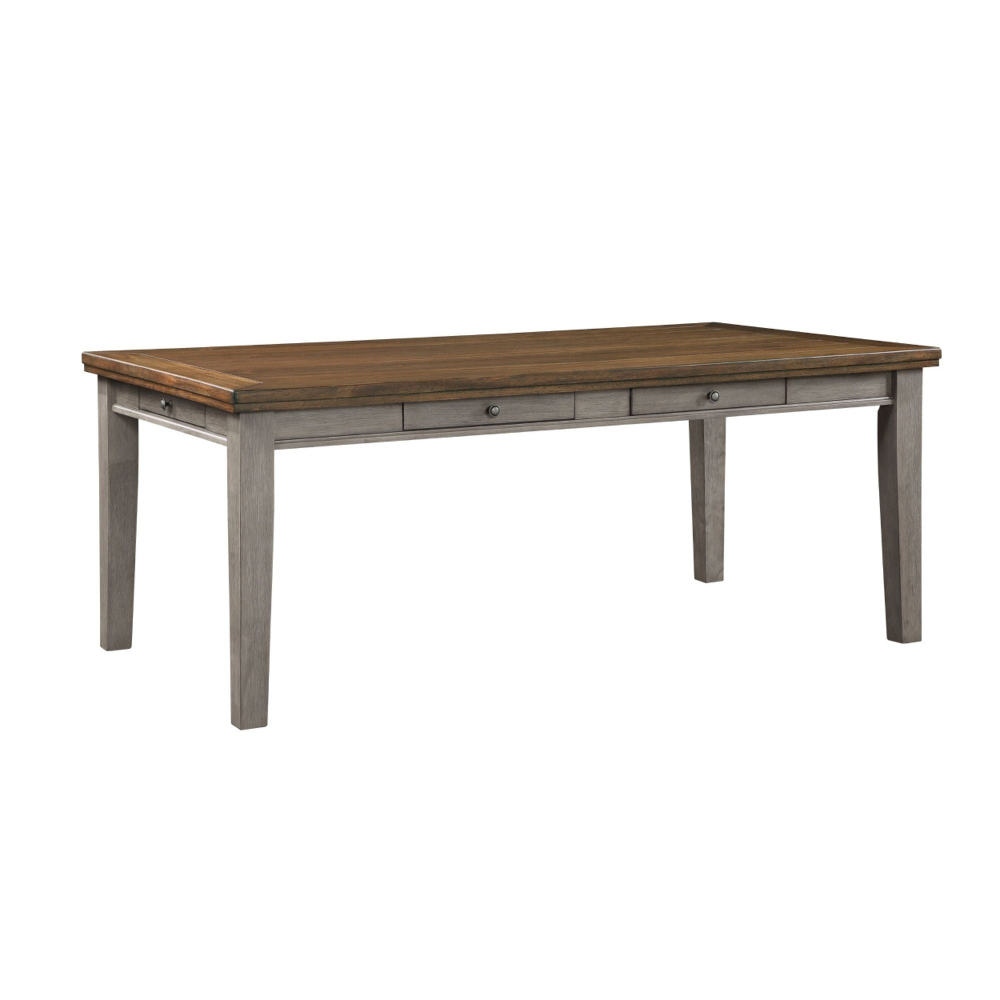 MAZ Tigard Collection grey dining room set with a table and chairs, modern design for contemporary dining spaces.