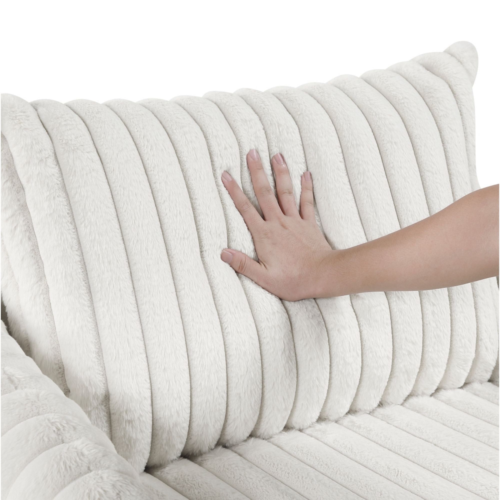 Beige Tomball accent chair by M.A.F with cushioned seat, wooden legs, and a stylish modern design for living room decor.