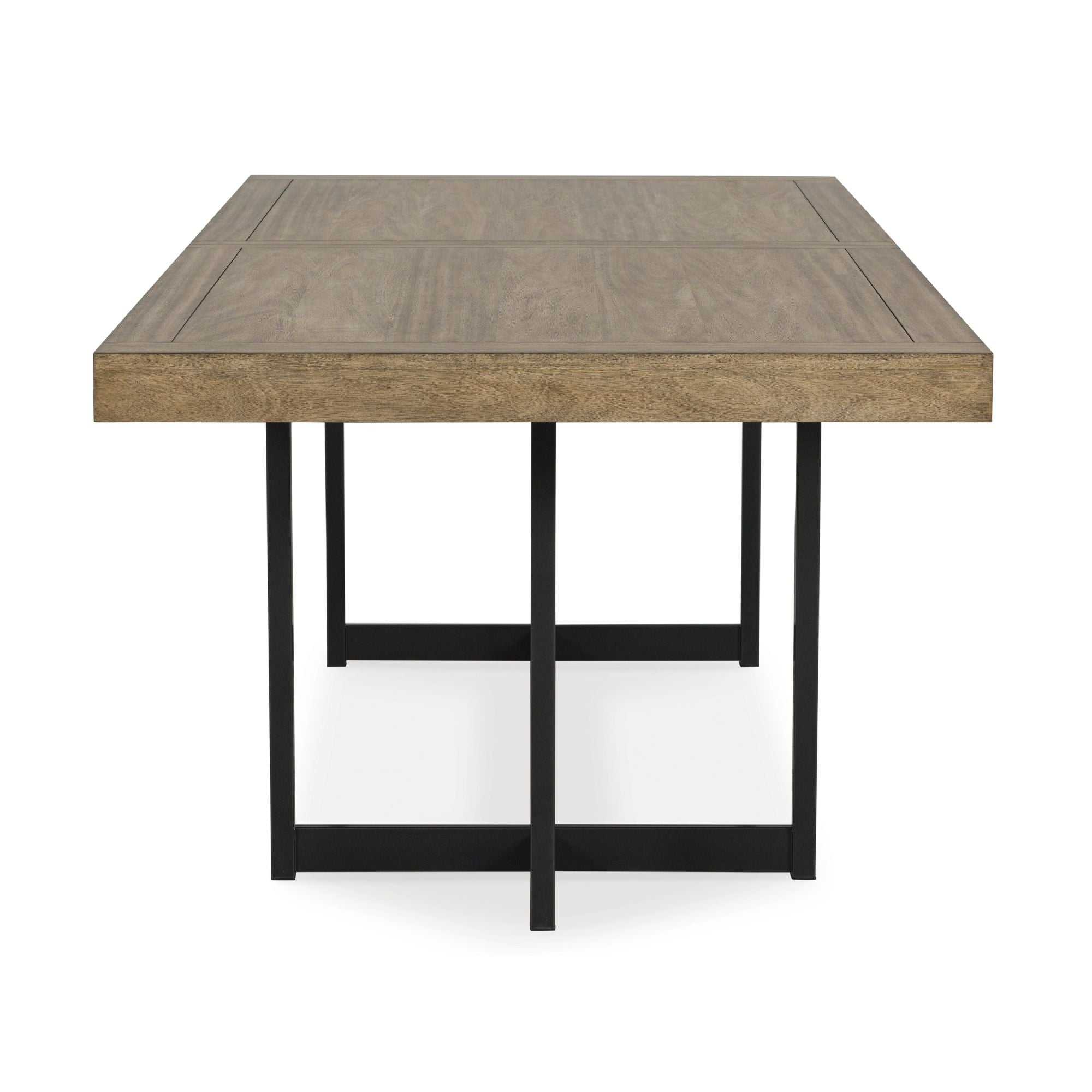 Grey Tomtyn dining room set by Signature Ashley featuring a table and matching chairs in a modern kitchen setting.