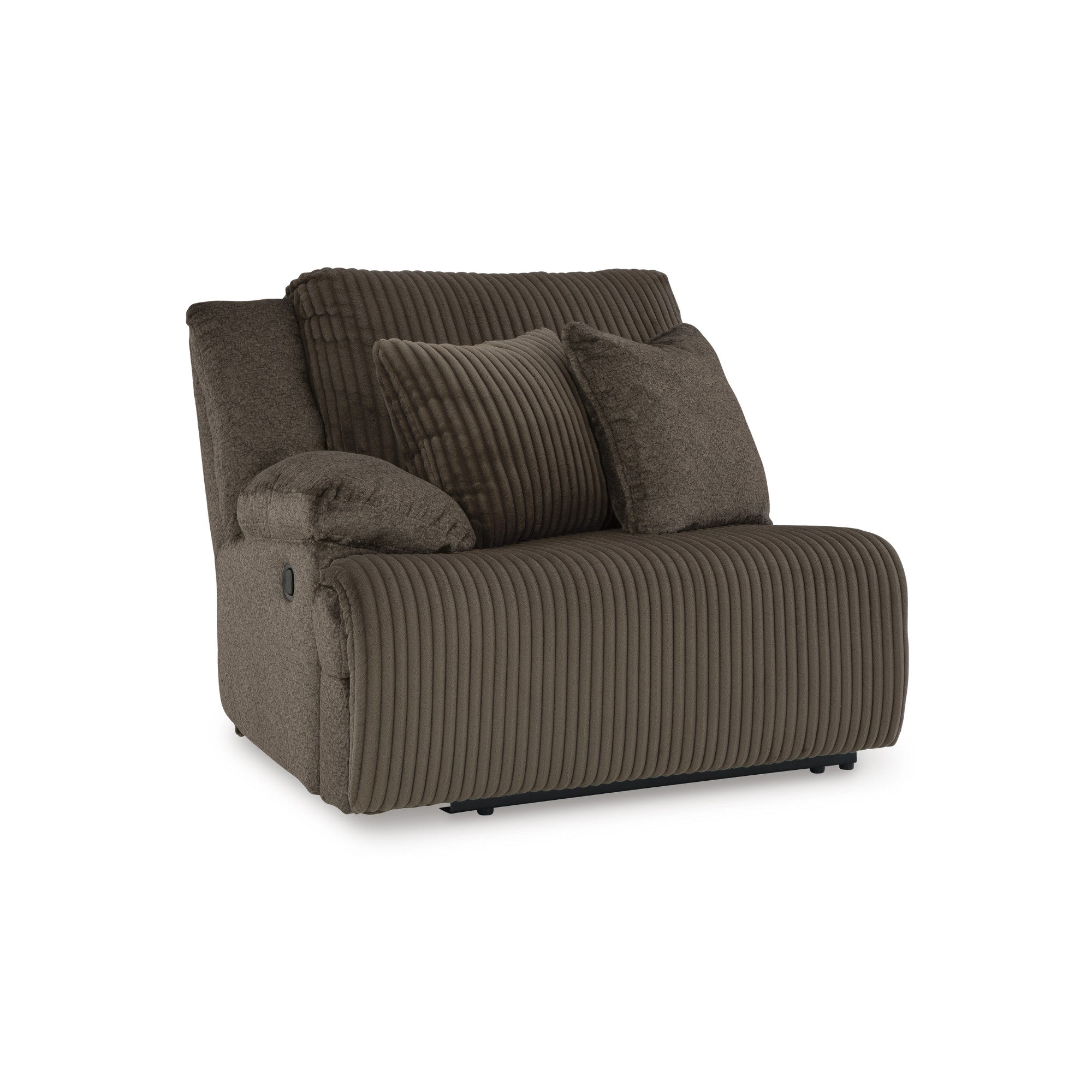 Top Tier 3-Piece Reclining Sectional Sofa with Chaise Brown