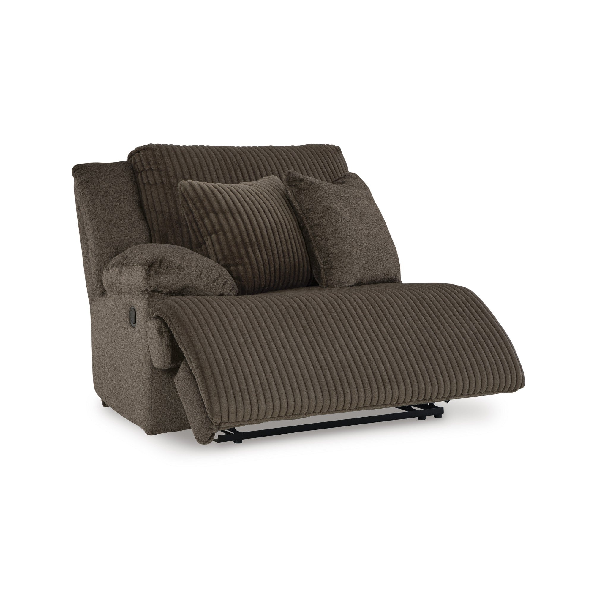 Top Tier 3-Piece Reclining Sectional Sofa with Chaise Brown