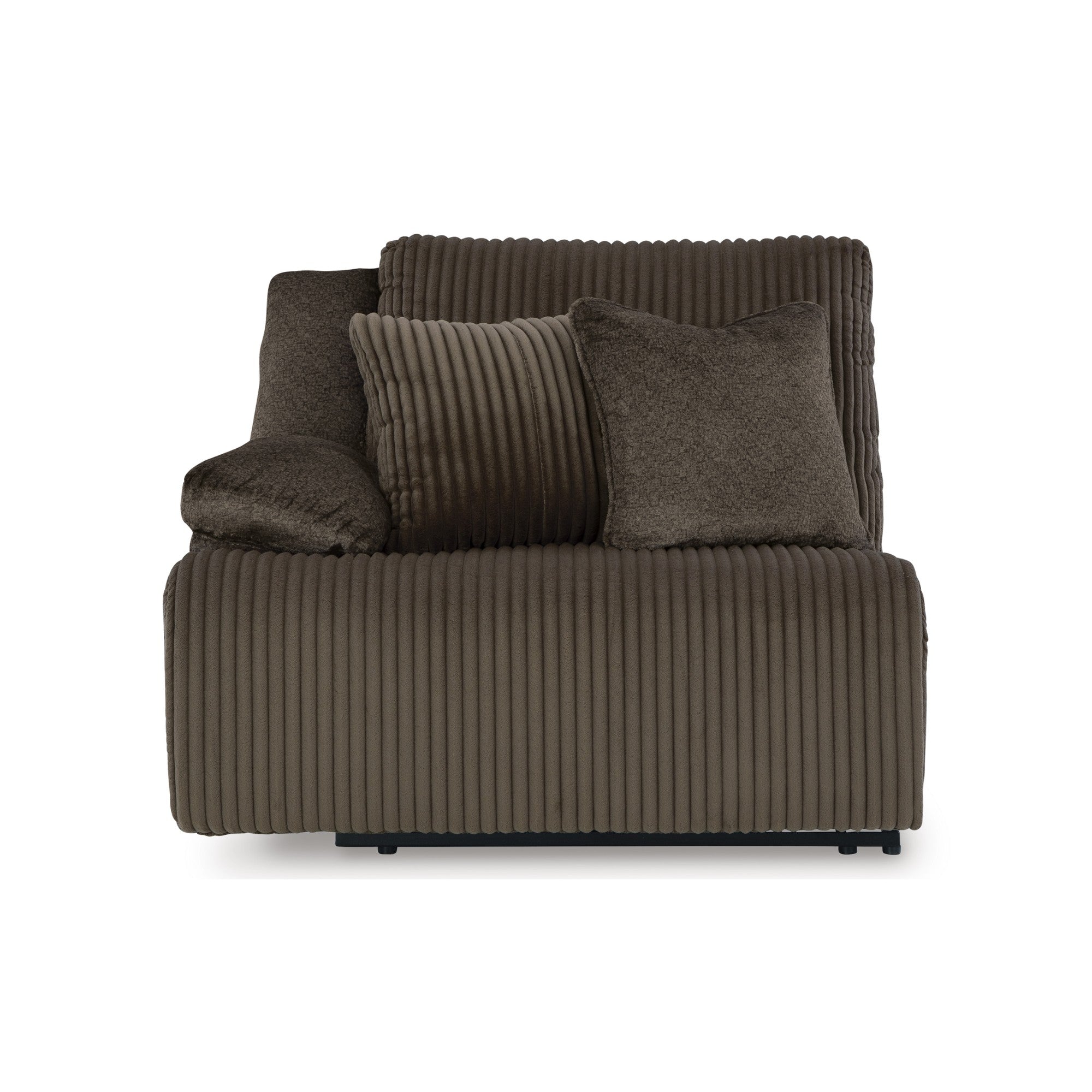 Top Tier 3-Piece Reclining Sectional Sofa with Chaise Brown