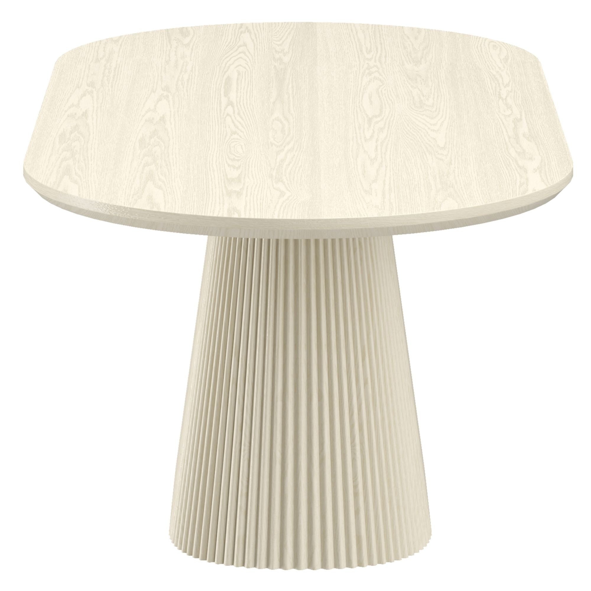 Tovas 79" Oval Dining Table in Ivory