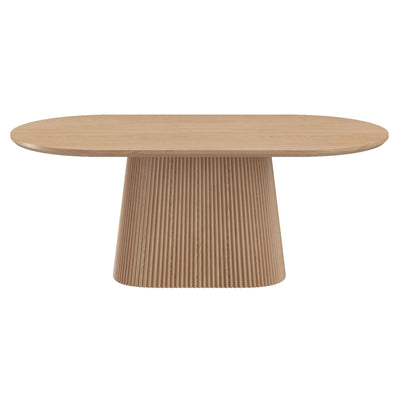 Tovas 79" Oval Dining Table in Natural