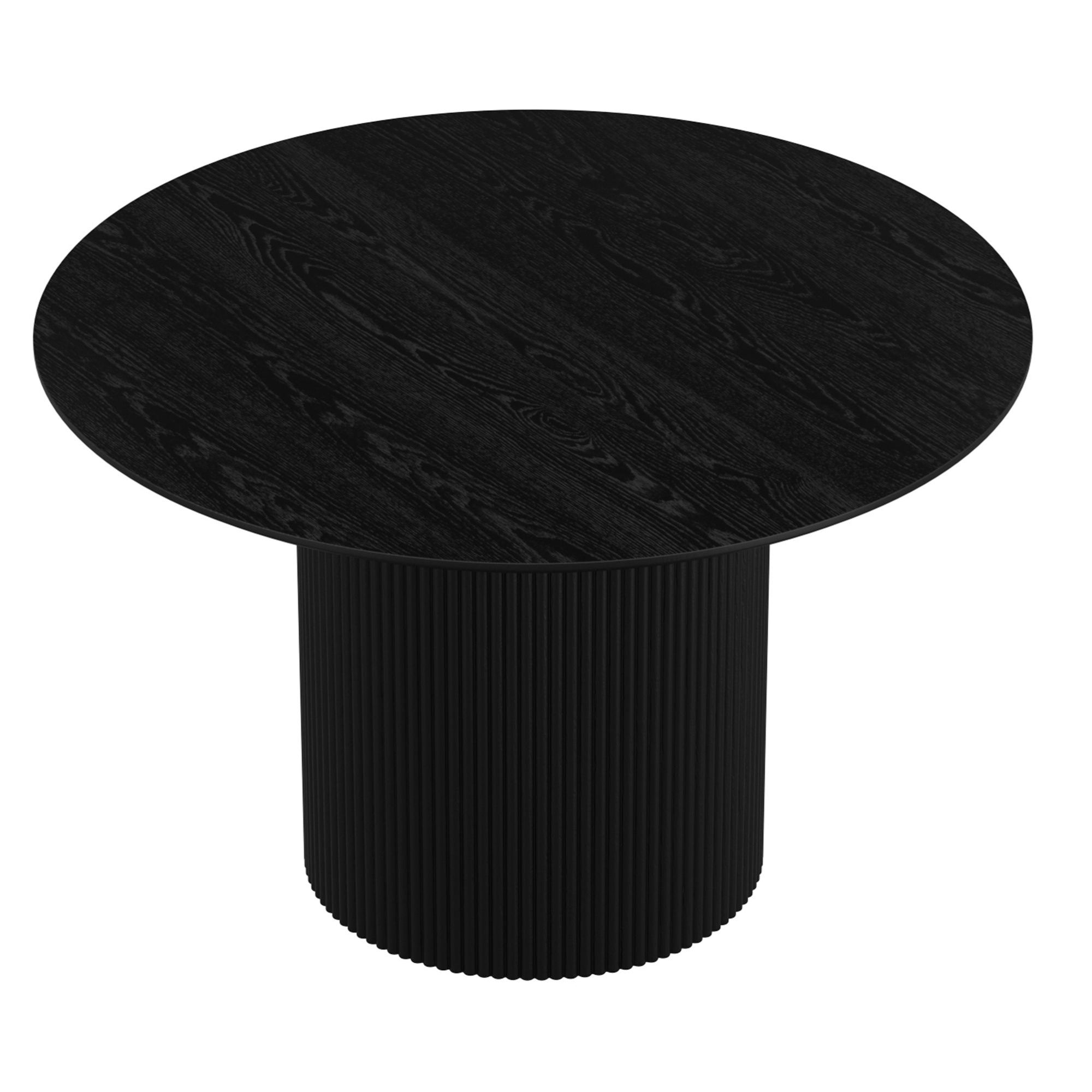 Tovas 47" Round Dining Table in Black