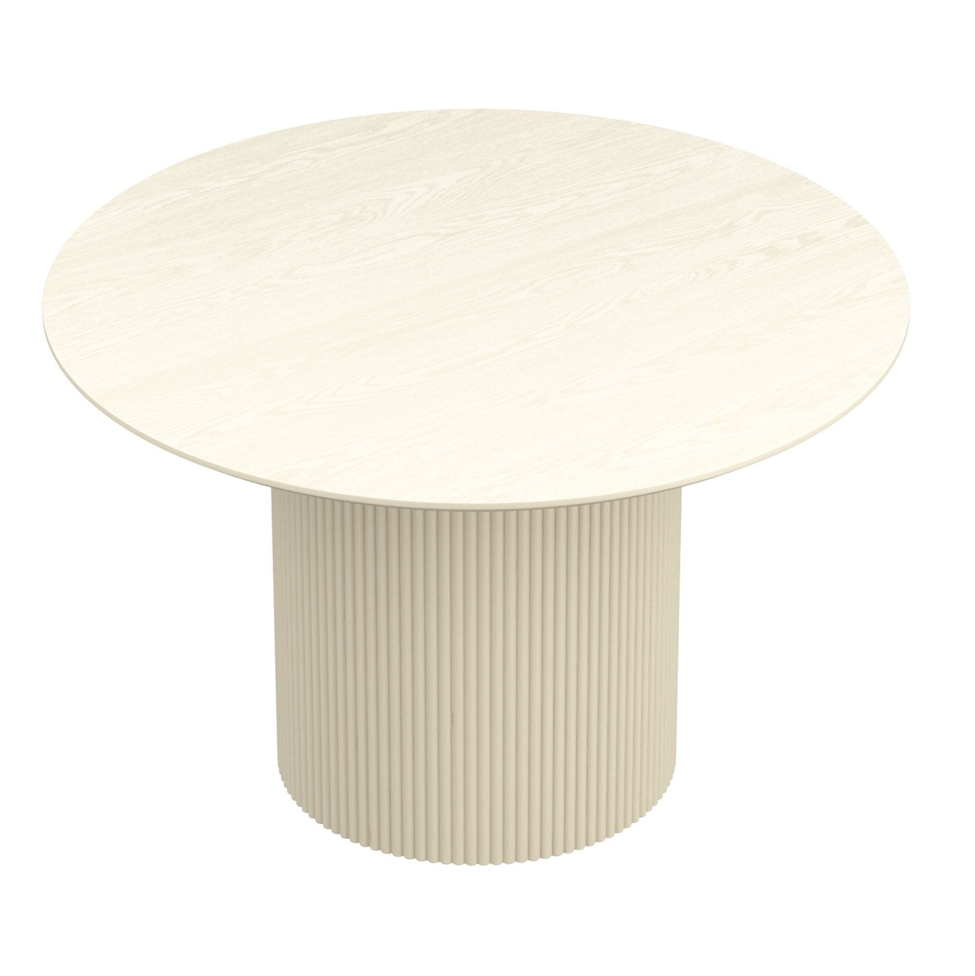 Tovas 47" Round Dining Table in Ivory