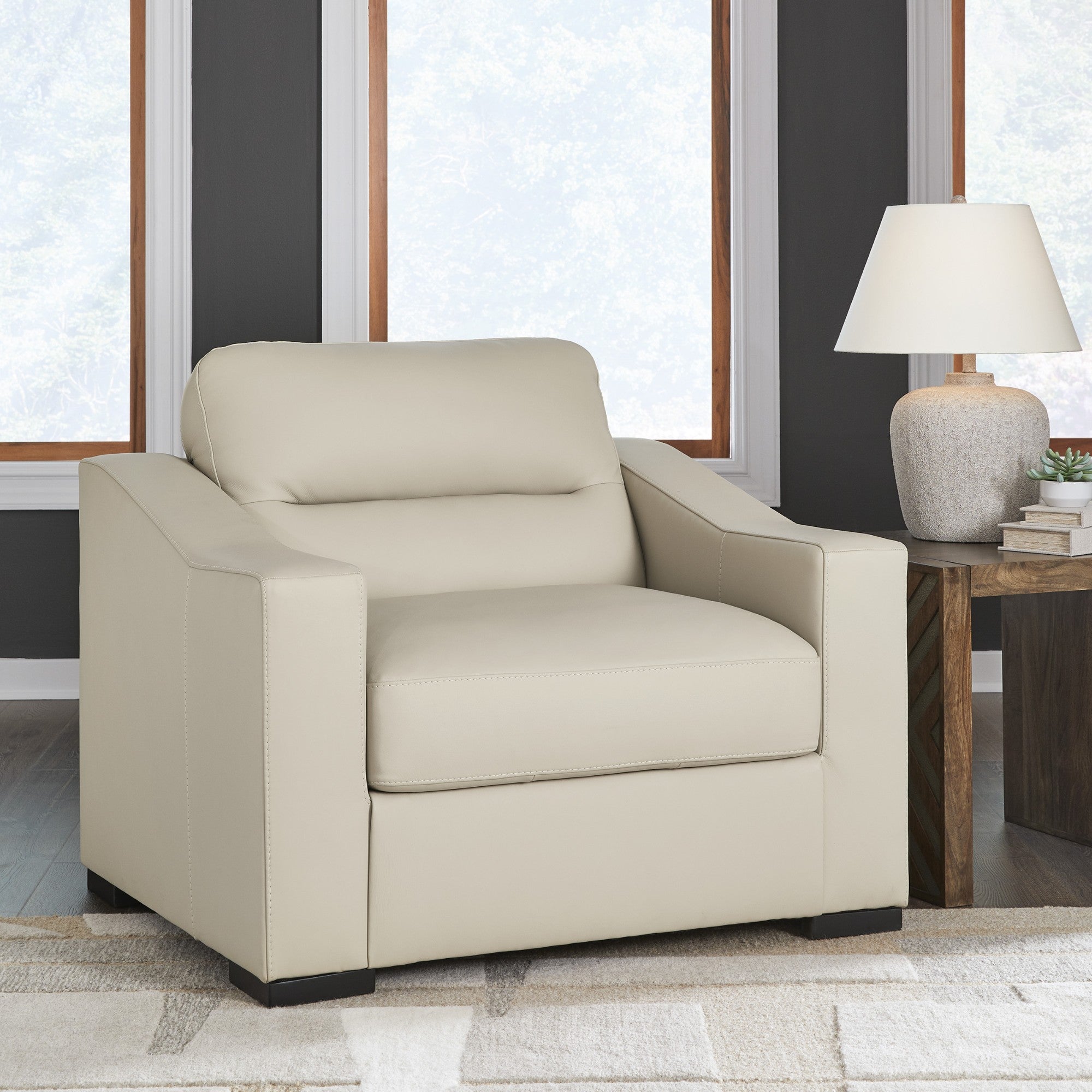 Treasure Trove Leather Chair Beige