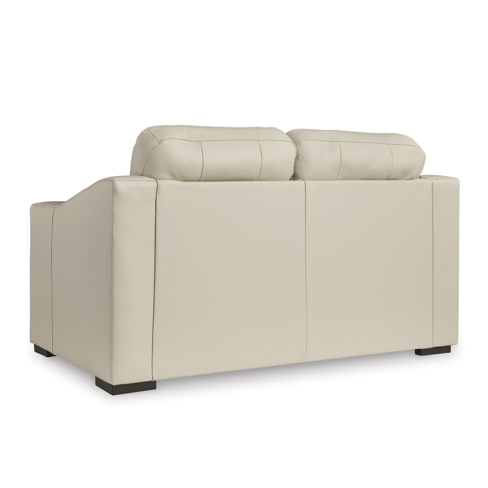 Treasure Trove Leather Loveseat Beige