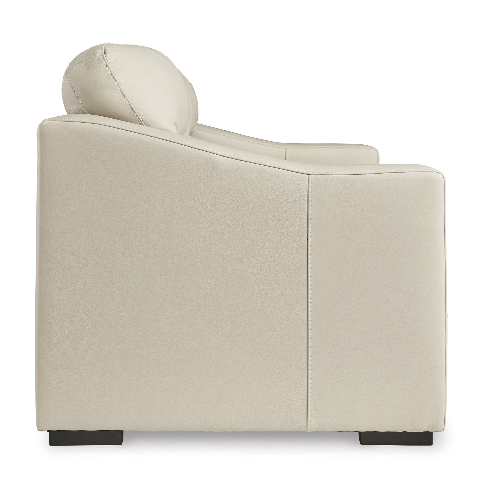 Treasure Trove Leather Loveseat Beige