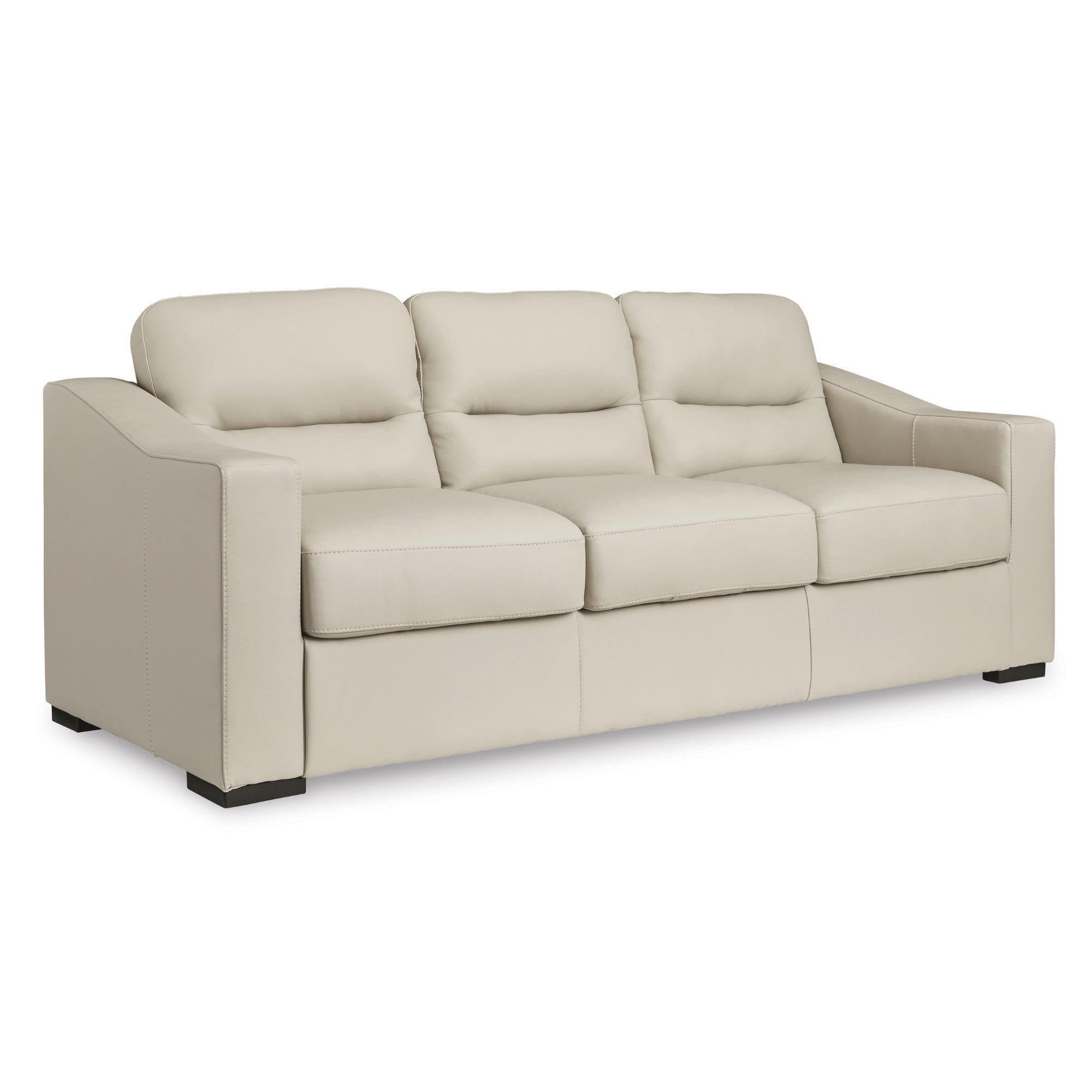 Treasure Trove Leather Sofa Beige