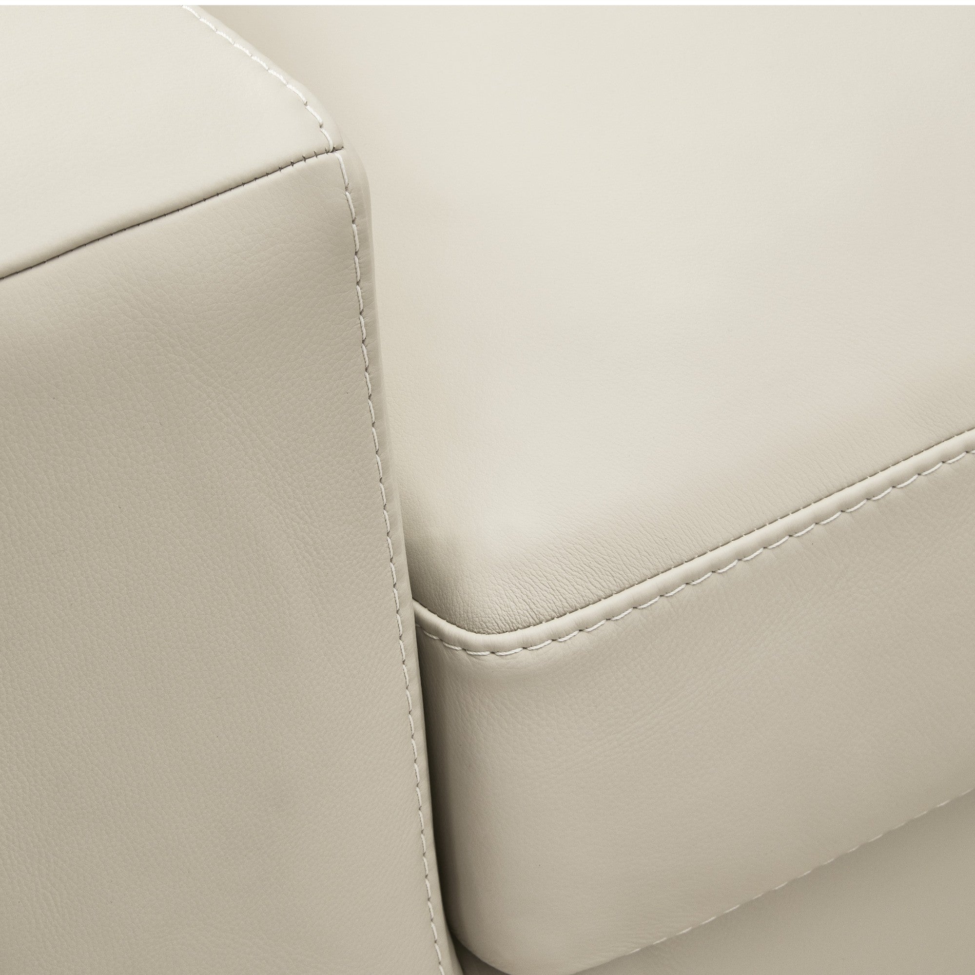 Treasure Trove Leather Sofa Beige