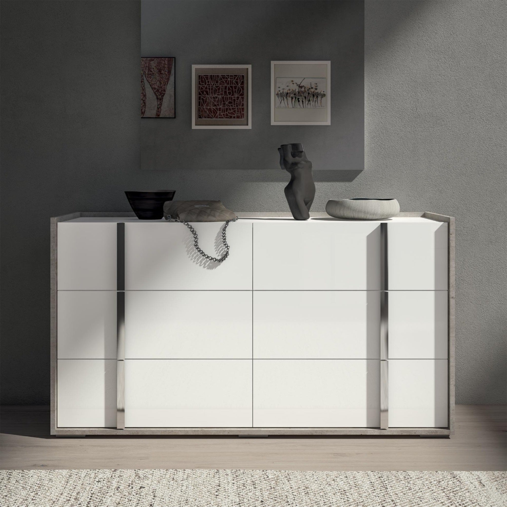 Made in Italy Treviso Italian Modern Dresser