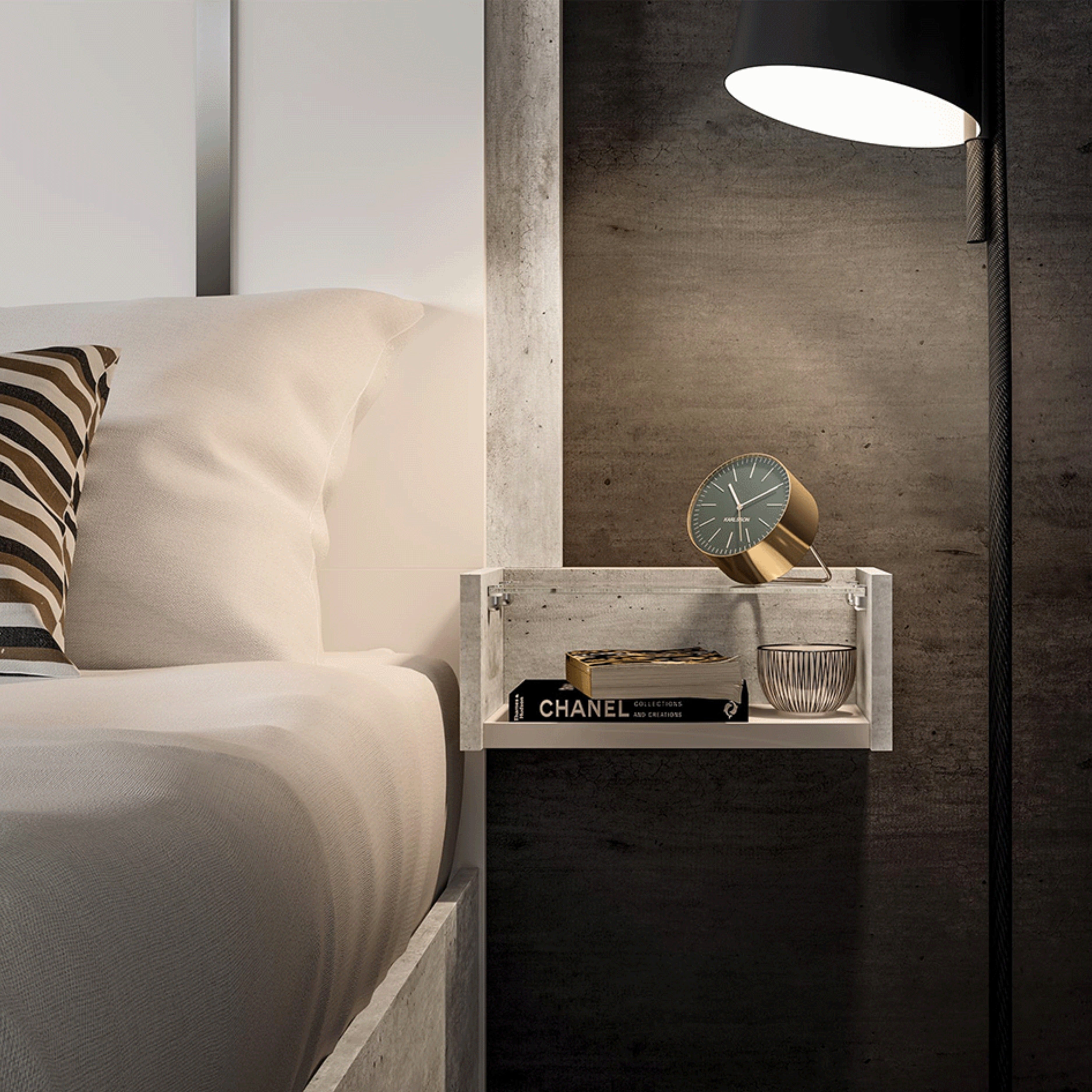 Made in Italy Treviso Italian Modern Panel Bed