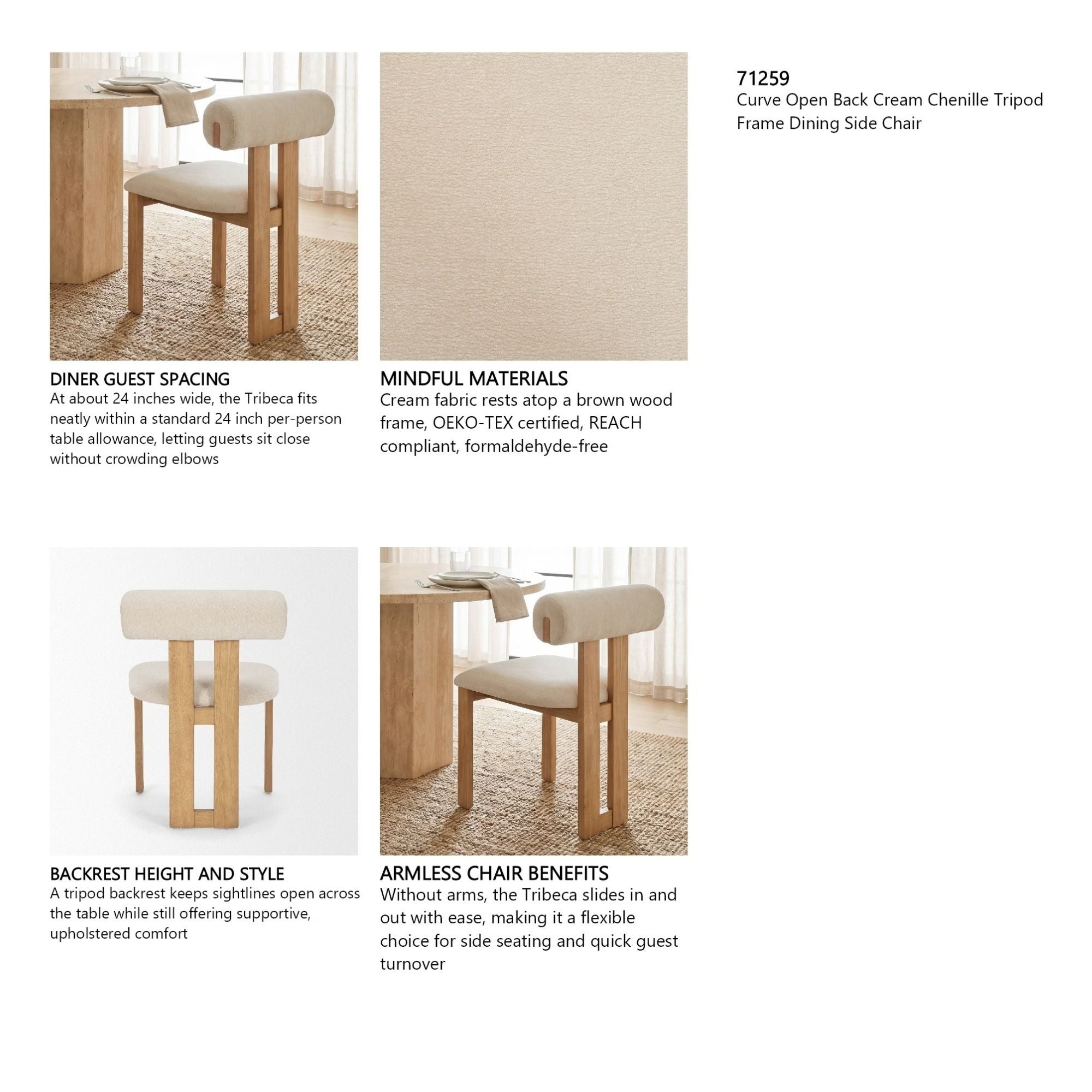 Chaise de salle à manger Parker